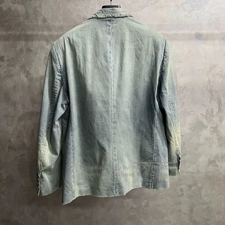 Balenciaga Balenciaga Distressed Denim Blazer Jacket. Size US XXS / EU 40 - 4 Thumbnail