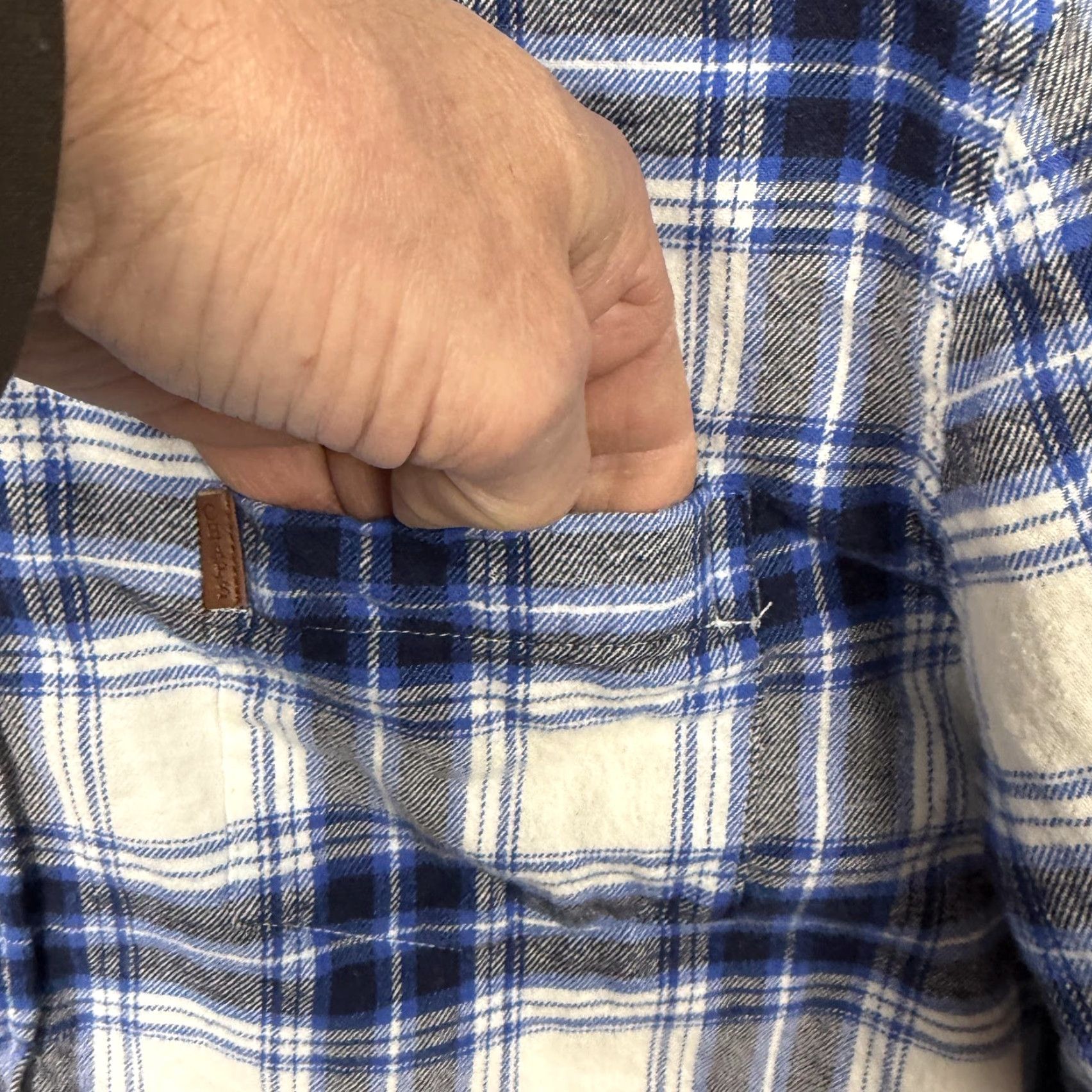 Chaps Chaps Button-Down Shirt Men L Blue Flannel Plaid Long Sleeve Cotton Casual Size US L / EU 52-54 / 3 - 5 Thumbnail