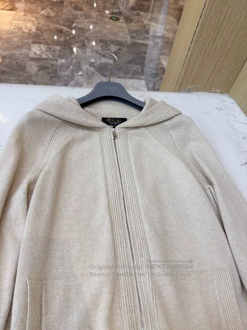 Loro Piana Loro Piana Small cashmere zippered hooded sweater cardigan Size S / US 4 / IT 40 - 4 Thumbnail