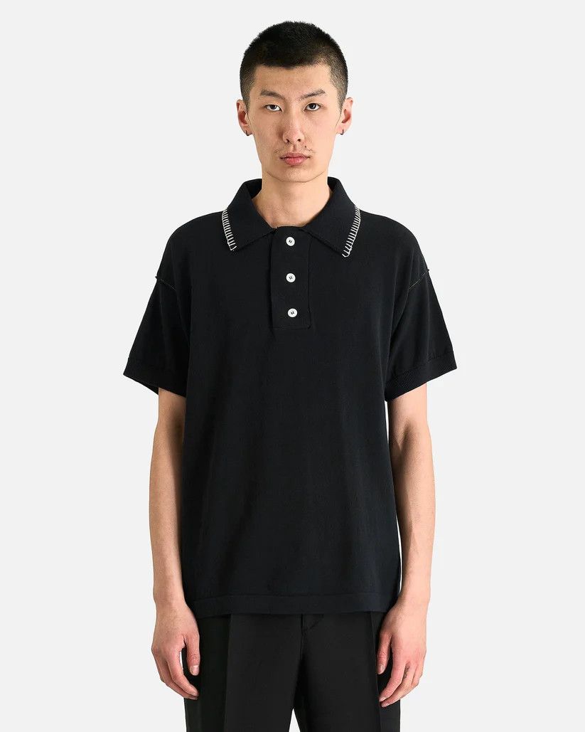 トップス NAMACHEKO knit polo shirt Namacheko Namacheko Abstract Jacquard Polo | Grailed