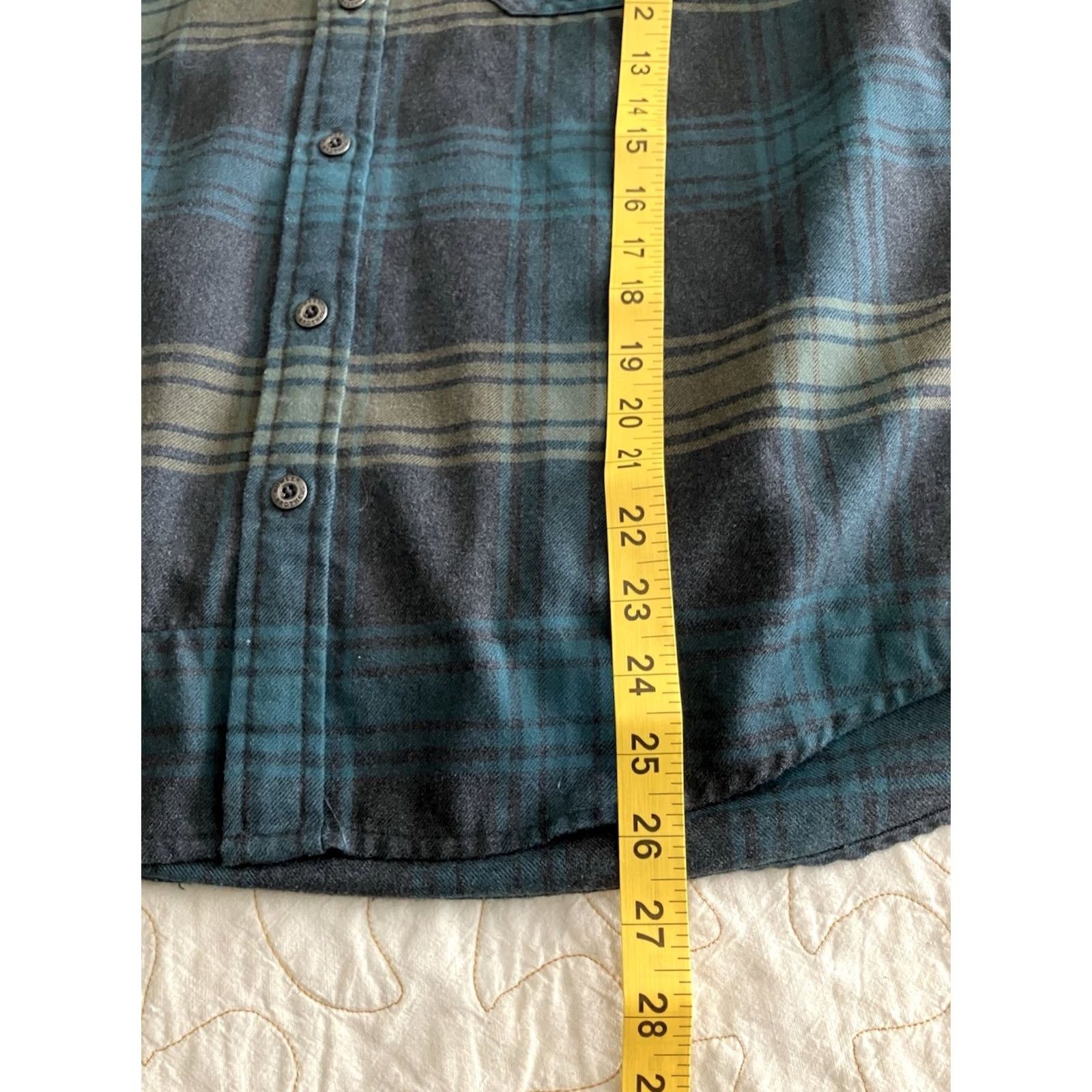 Howler Brothers Howler Bros Shirt Mens Small Blue Green Plaid Flannel Button-Down Long Sleeve Shirt Size US S / EU 44-46 / 1 - 6 Thumbnail