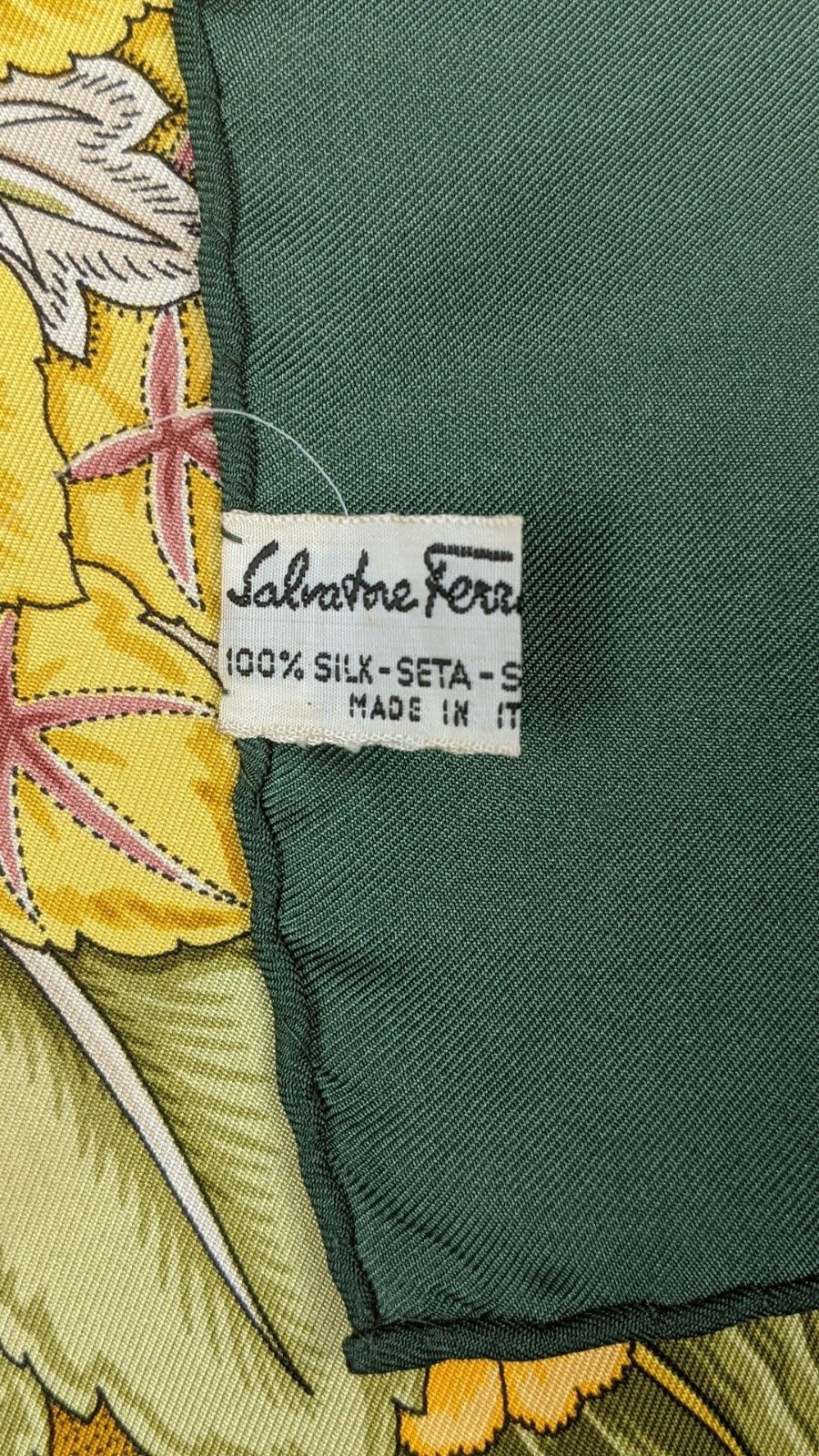 Salvatore Ferragamo Salvatore Ferragamo Lotus Silk Scarf Size ONE SIZE - 4 Thumbnail