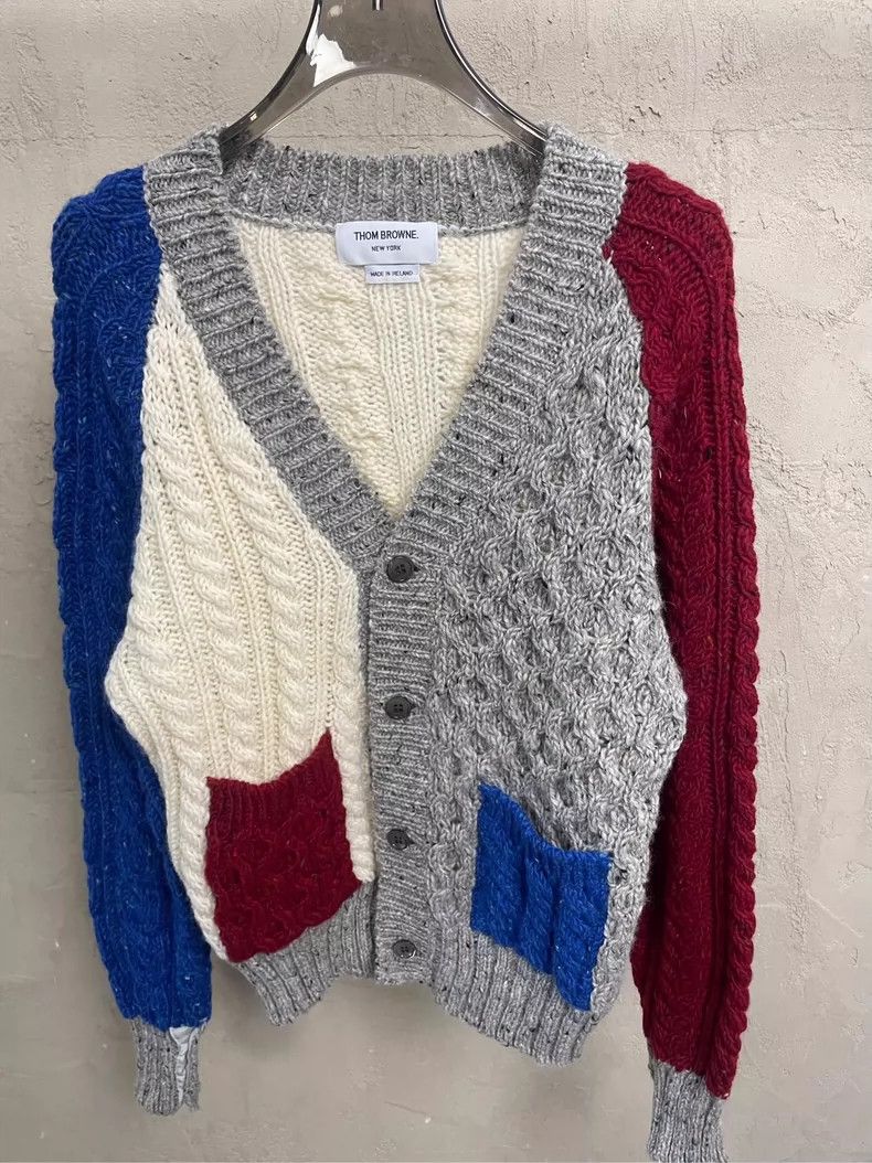 Thom Browne Thom Browne size0 Blue and red wool sweater Size US XS / EU 42 / 0 - 4 Thumbnail