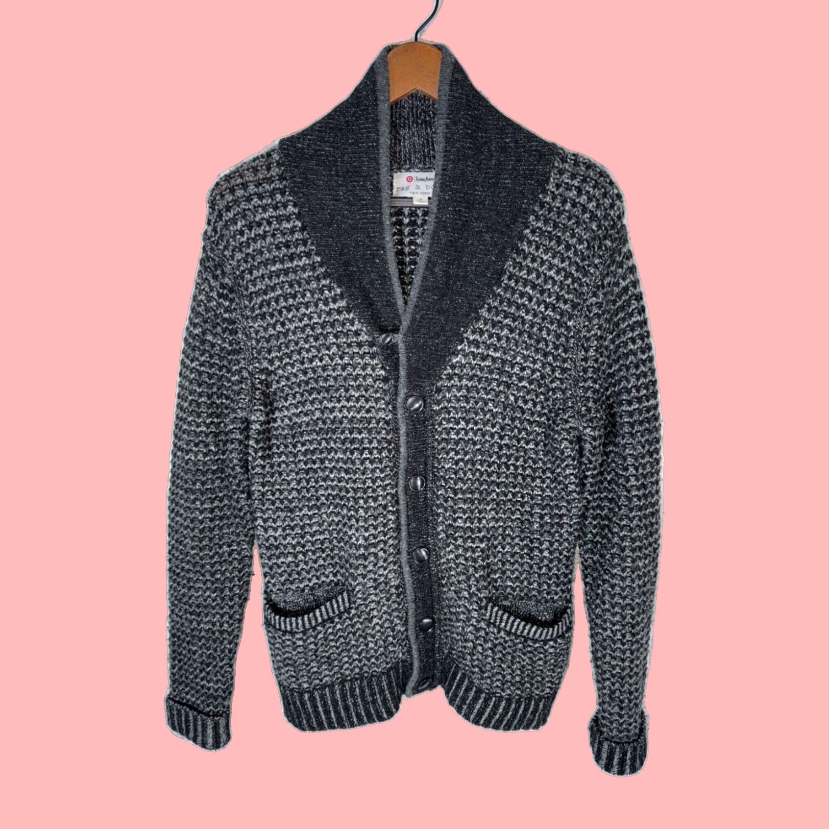 Rag & Bone rag & bone Women's Wool Knit Cardigan Sweater Small Black Size S / US 4 / IT 40 - 1 Thumbnail