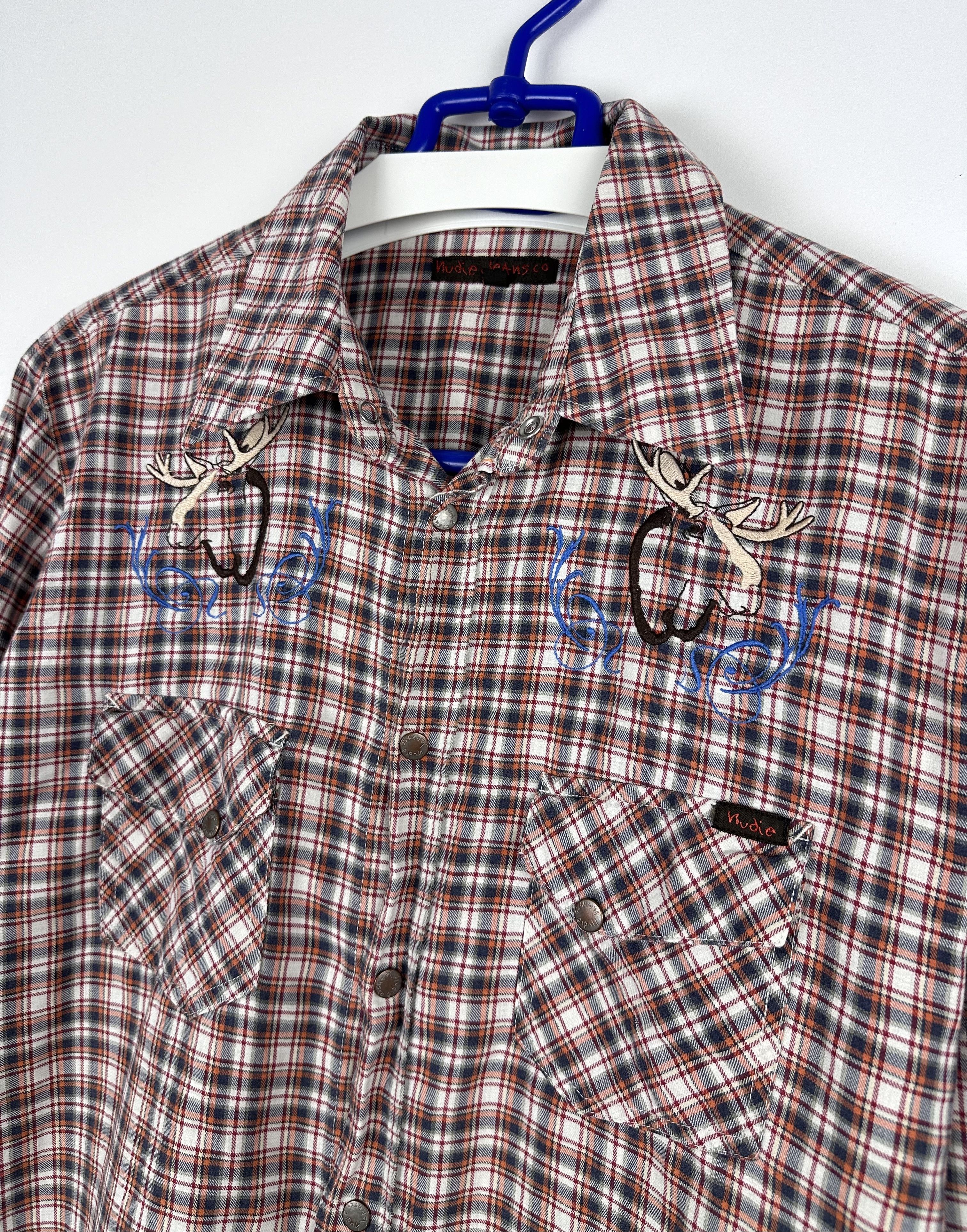 Nudie Jeans Nudie Jeans button up shirt checked hunting Size US L / EU 52-54 / 3 - 4 Thumbnail