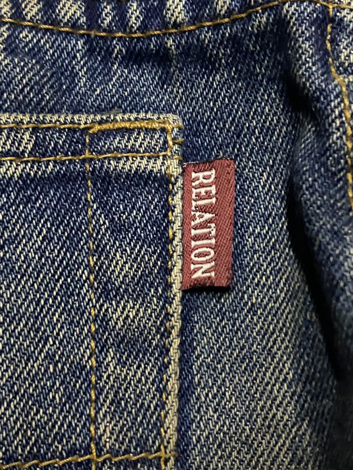 Evisu Relation Mud Wash Vintage Distressed Baggy Wide Leg Jeans Size US 33 - 11 Thumbnail