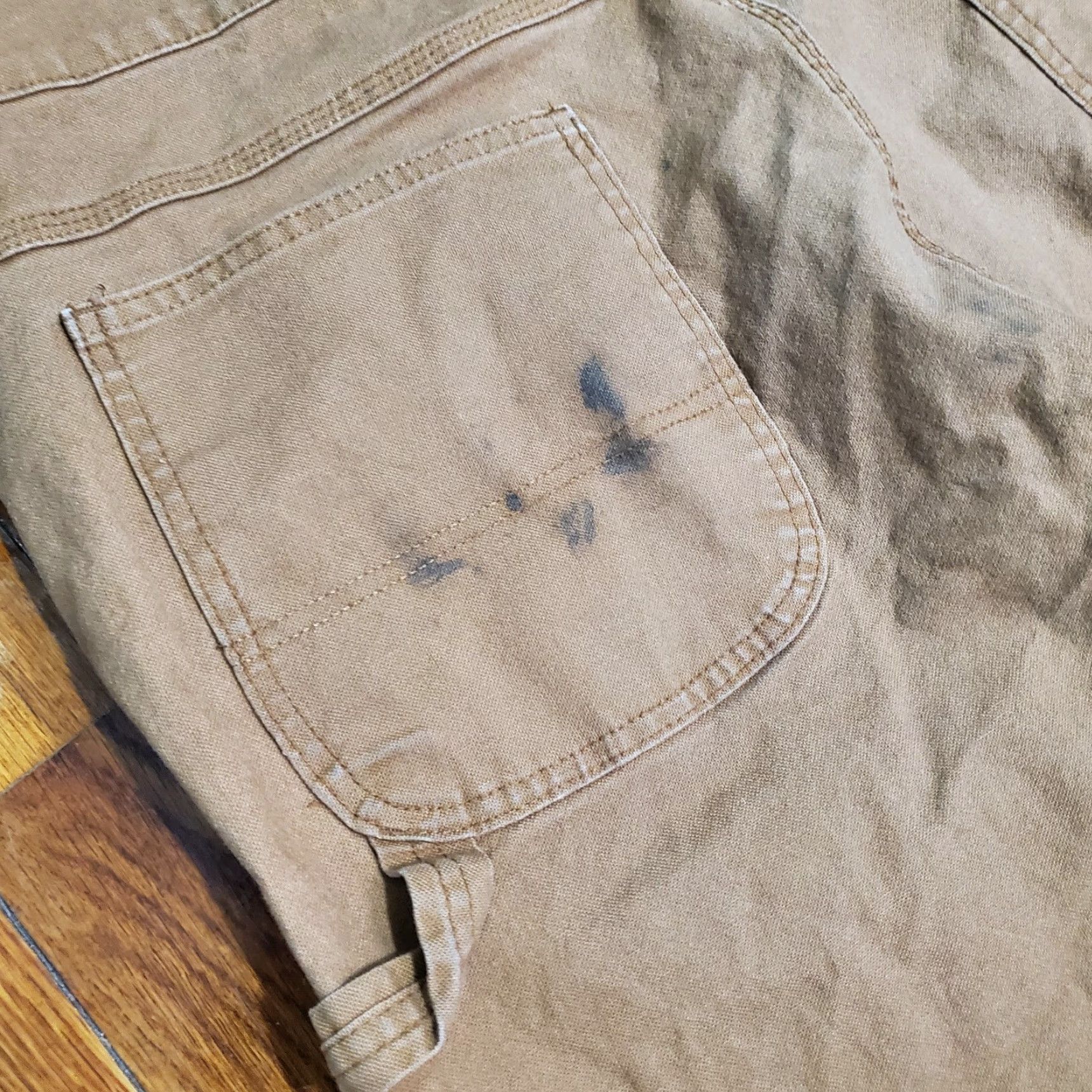 Dickies Dickies Jeans Mens 40x32 Brown Carpenter Straight Workwear Canvas Pants 5-Pocket Denim Petite? Size US 40 / EU 56 - 4 Thumbnail