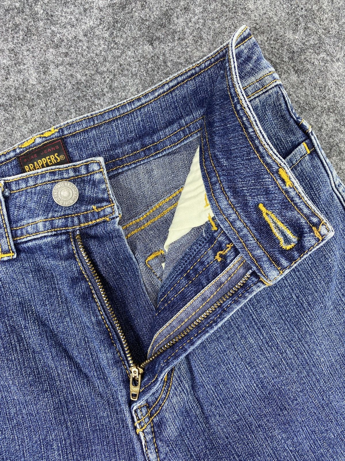 Japanese Brand × Jean Japanese Brand Brappers Flared Blue Jeans - J1033 Size 26" / US 2 / IT 38 - 7 Thumbnail
