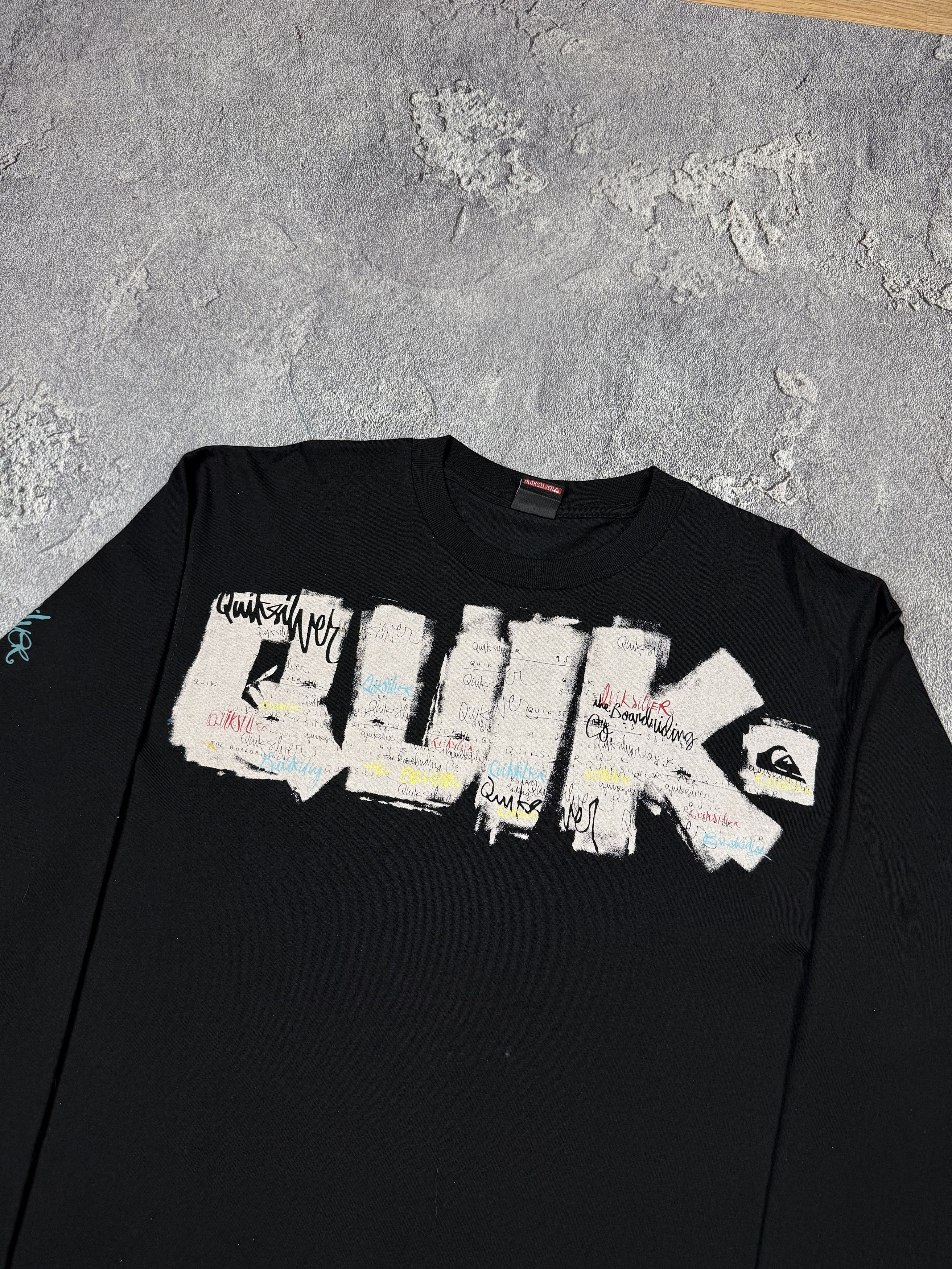 Quiksilver Y2K Quiksilver Graphic Print 2000s Surf Style Longsleeve Size US XL / EU 56 / 4 - 3 Thumbnail