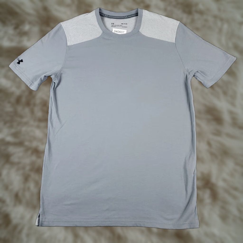 Under Armour Under Armour T Shirt Mens Small Gray HeatGear Active Work Out Short Sleeve Size US S / EU 44-46 / 1 - 1 Thumbnail