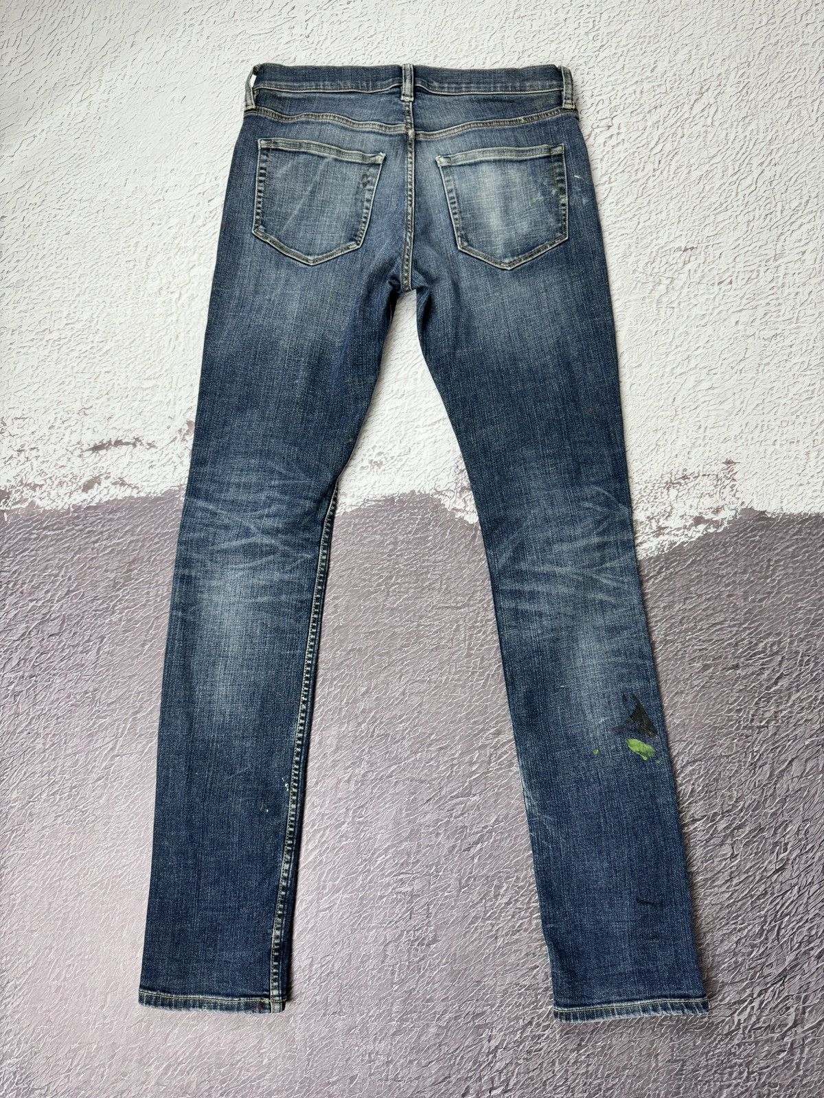 Japanese Brand × Muji Muji Japan blue distressed denim hand painted casual jeans Size US 30 / EU 46 - 11 Thumbnail