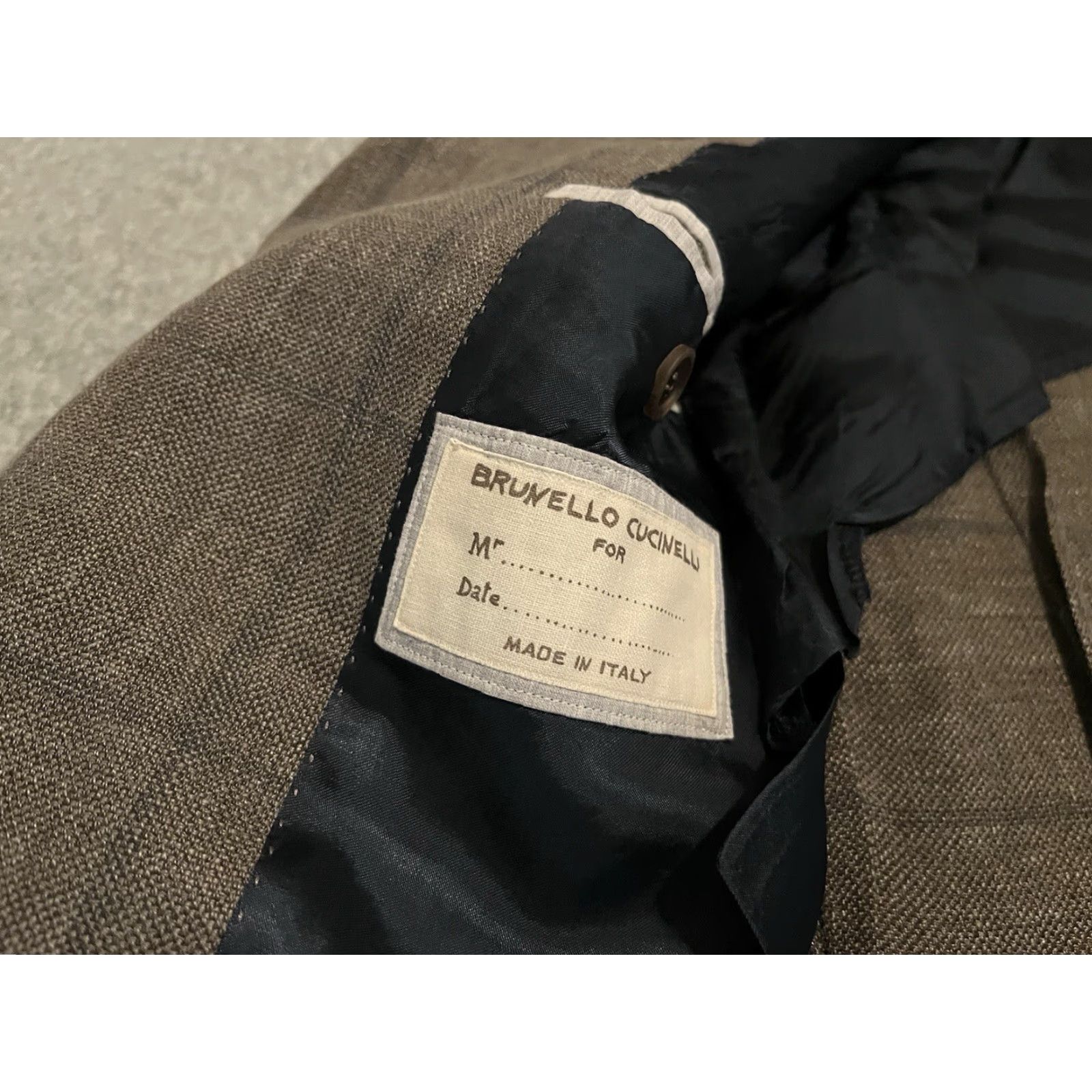 Brunello Cucinelli Brunello Cucinelli Blazer Jacket Mens 38 Gray Linen Silk Wool Short Check Coat Sport Mens Size 38R - 3 Thumbnail
