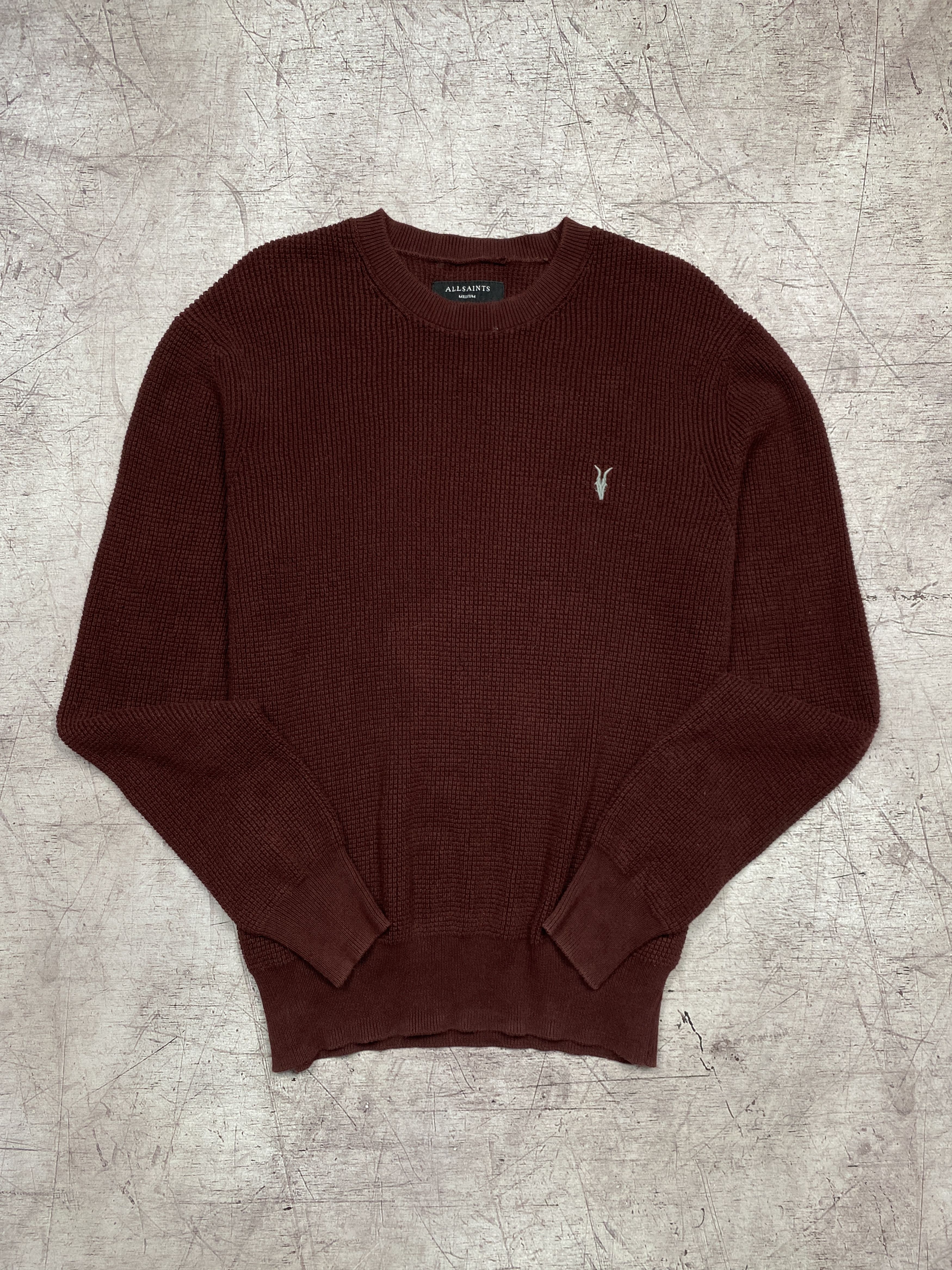 Allsaints Allsaint Vintage Mens Rias Crew Neck Knit Sweater Size US M / EU 48-50 / 2 - 1 Thumbnail