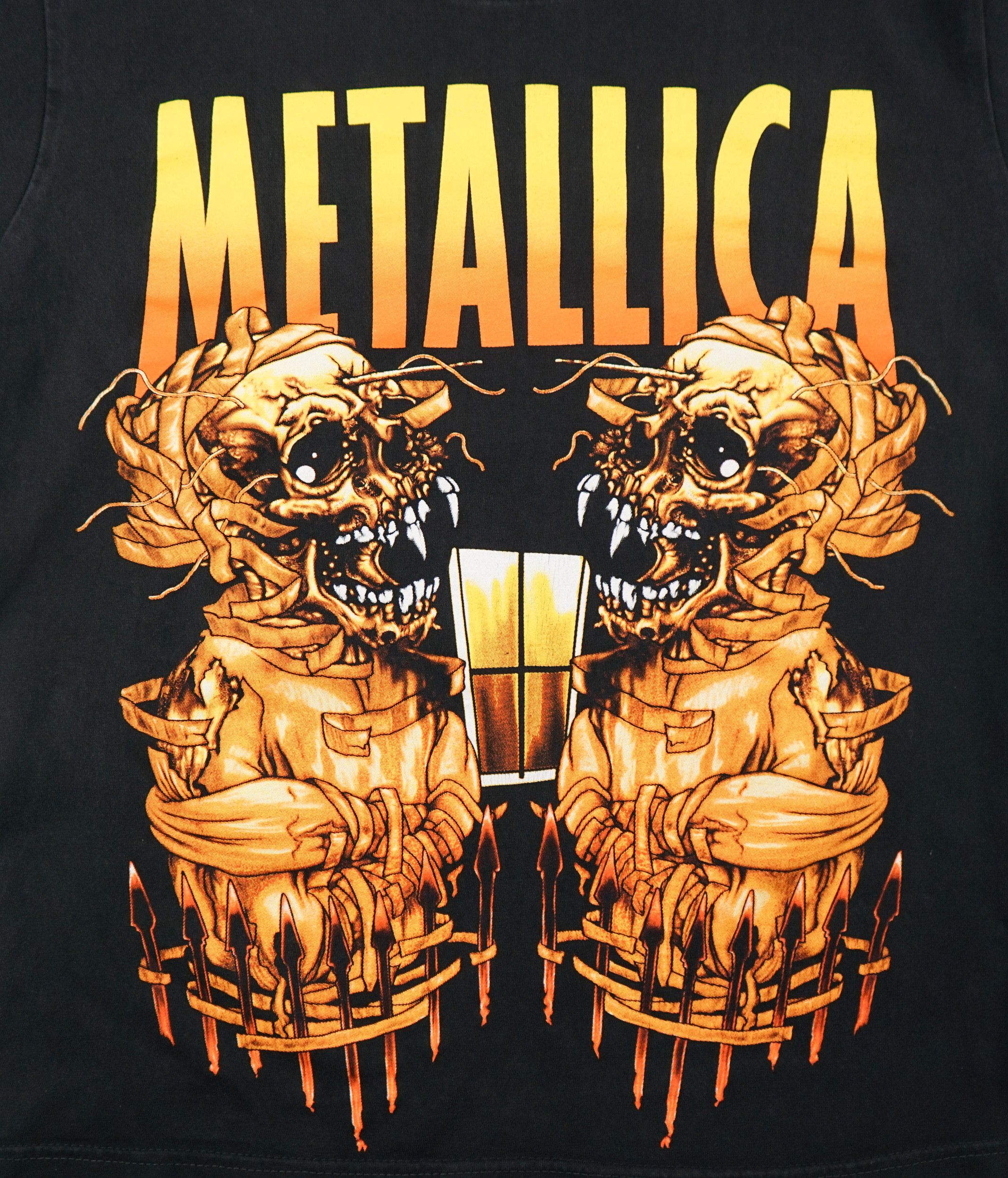 Band Tees × Vintage Vintage 90s Metallica Pushead T-Shirt Size US M / EU 48-50 / 2 - 2 Thumbnail