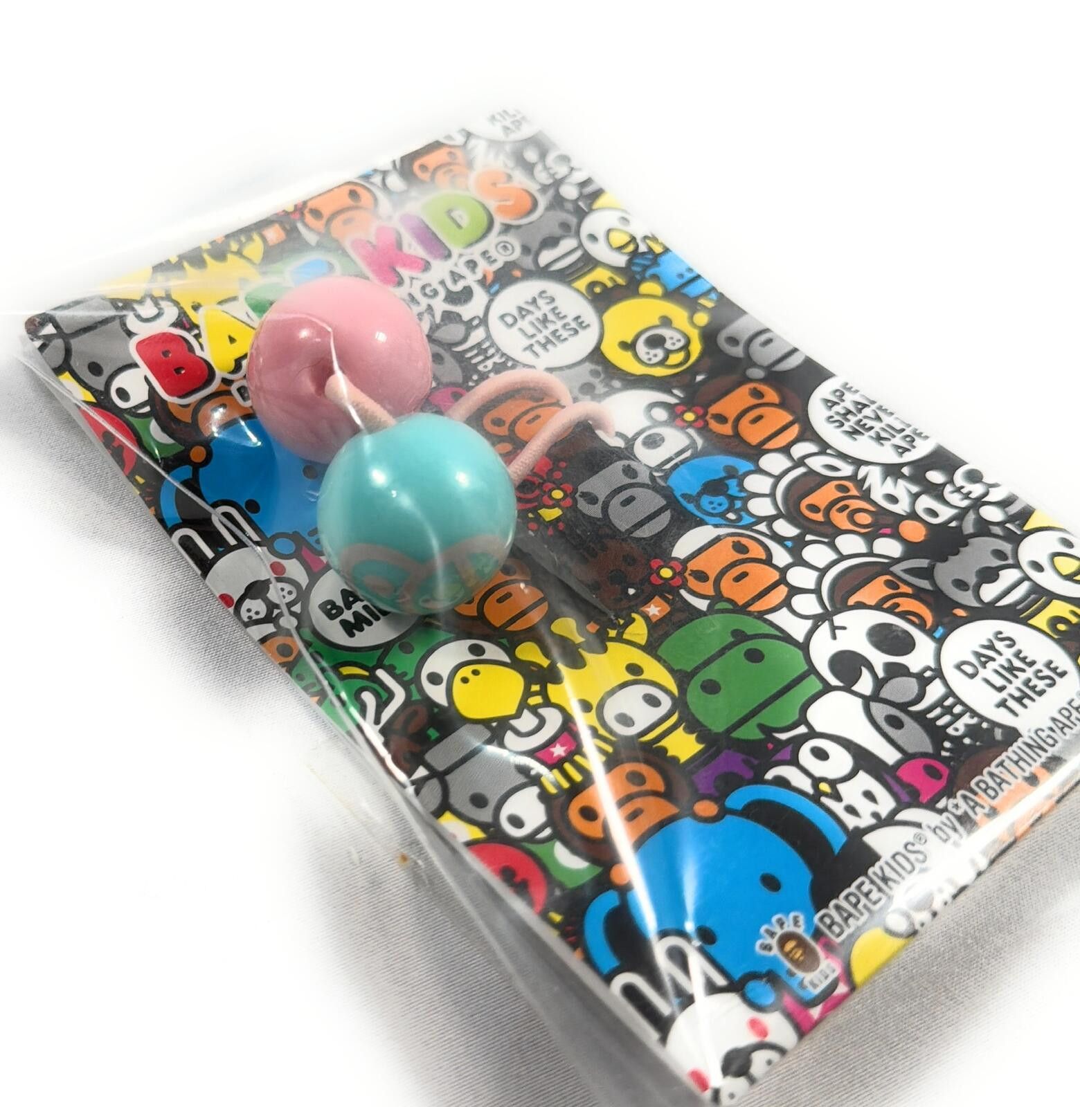 Bape BAPE KIDS x Baby Milo Face Elastic Hair Band - Pink/ Blue Size ONE SIZE - 2 Thumbnail