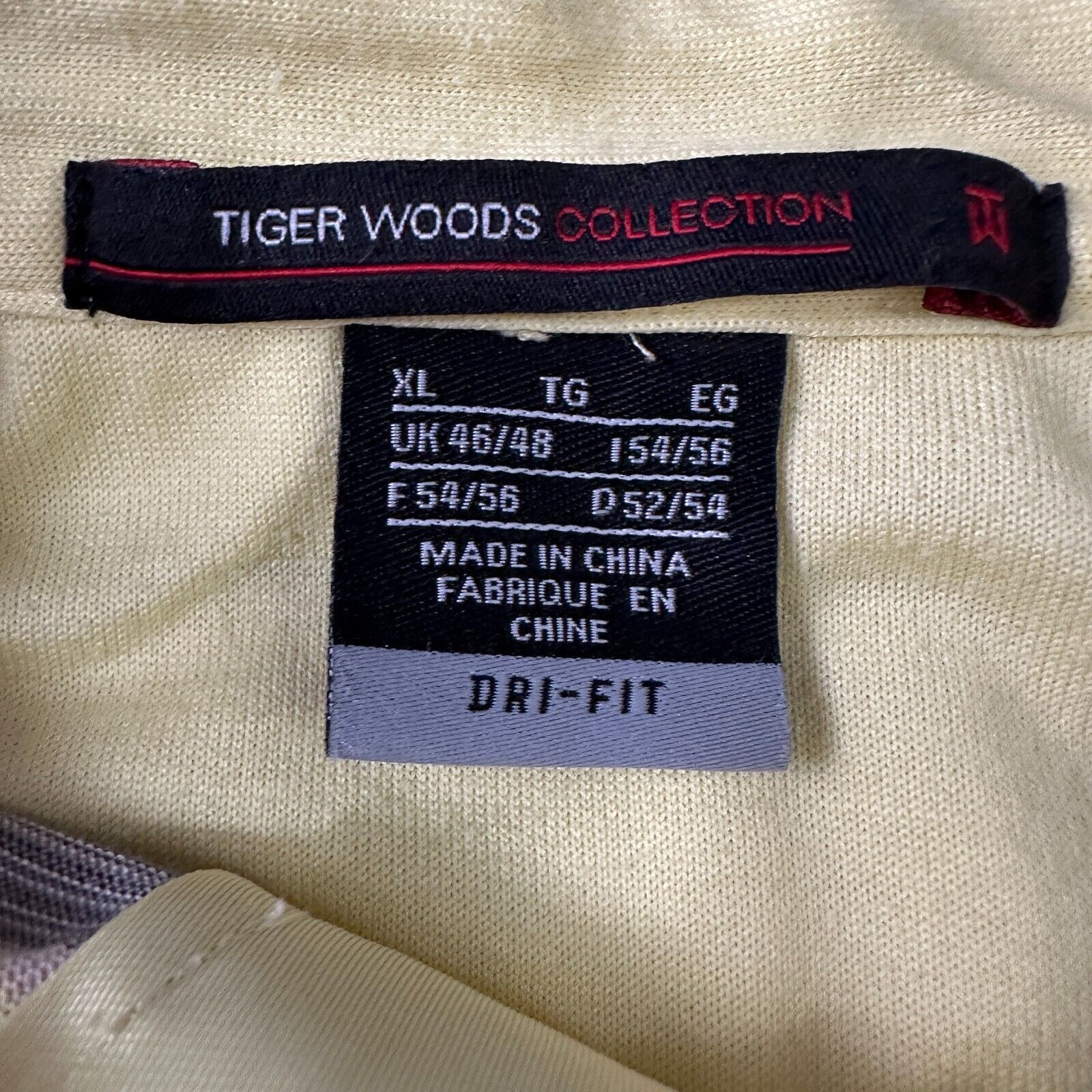Nike Nike Tiger Woods Polo Shirt Men’s XL Yellow Striped Golf Size US XL / EU 56 / 4 - 6 Thumbnail