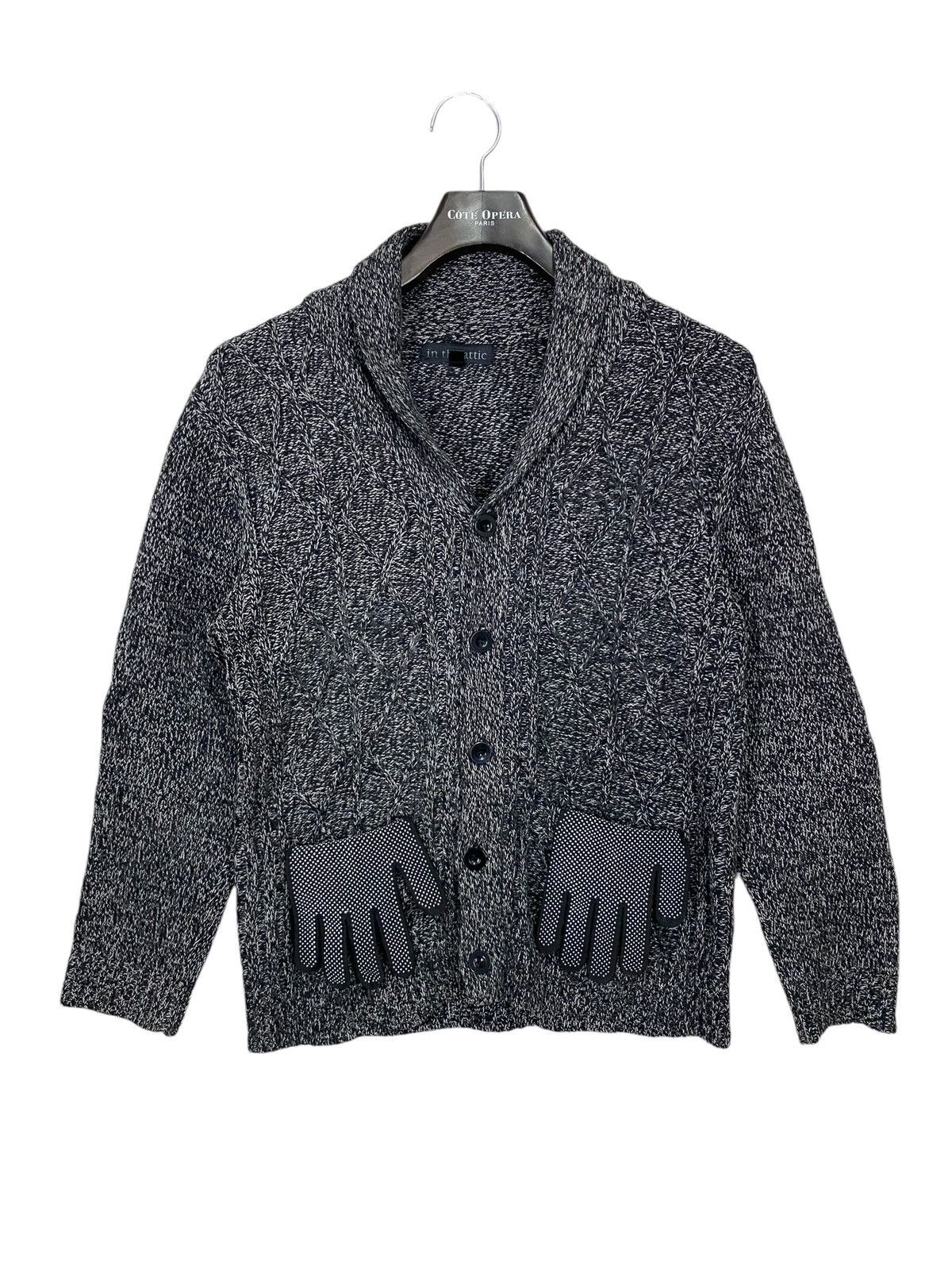 In The Attic × Seditionaries × Vintage In the attic knit cardigan double pocket undercover design Size US L / EU 52-54 / 3 - 1 Thumbnail