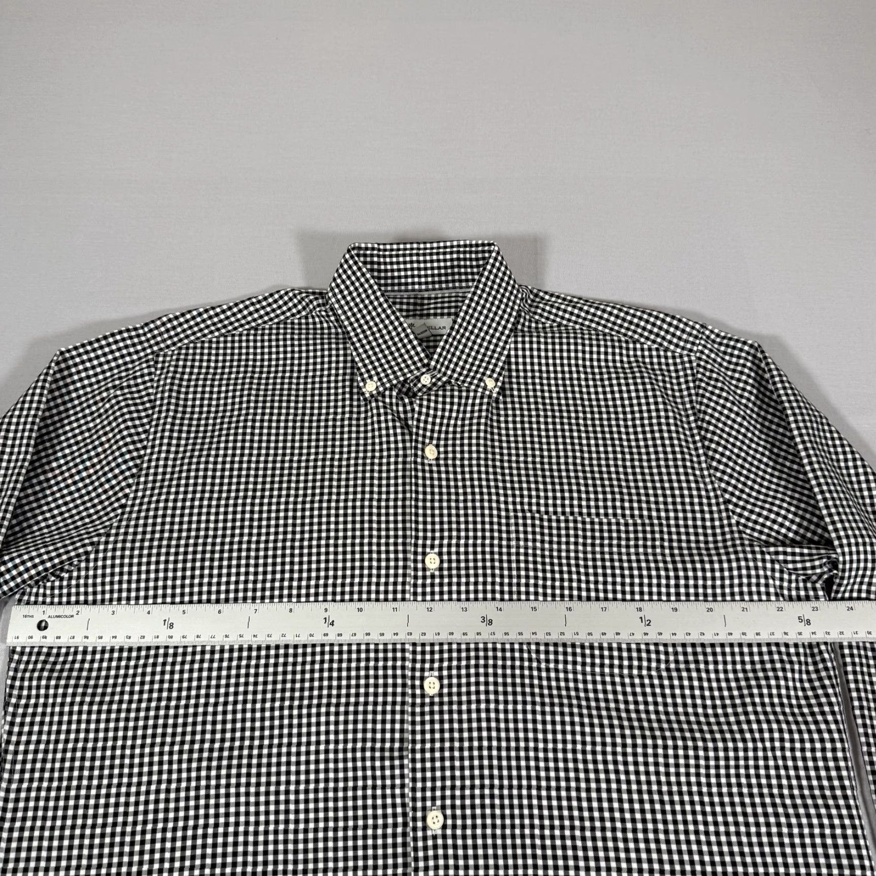 Peter Millar VINTAGE Peter Millar Shirt Men Medium Black Gingham Check Casual Stretch Button-Up Size US M / EU 48-50 / 2 - 3 Thumbnail