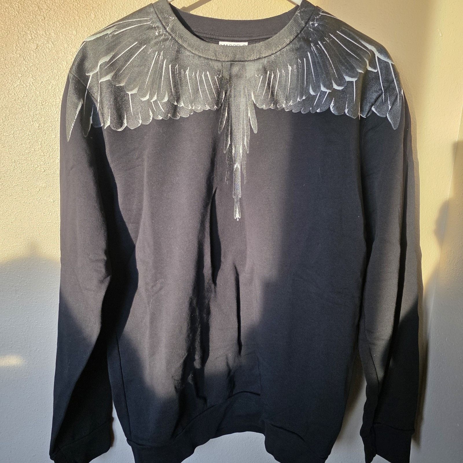 Other Marcelo Burlon Wings Crewneck Sweatshirt Black White - S Size US S / EU 44-46 / 1 - 1 Thumbnail