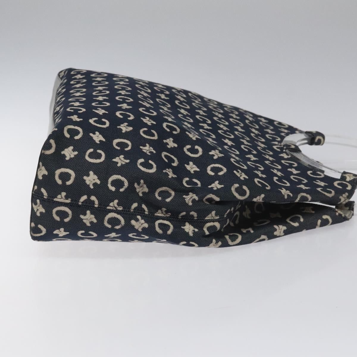 Celine CELINE C Sulky Circle Shoulder Bag Canvas Navy Clear Size ONE SIZE - 4 Thumbnail