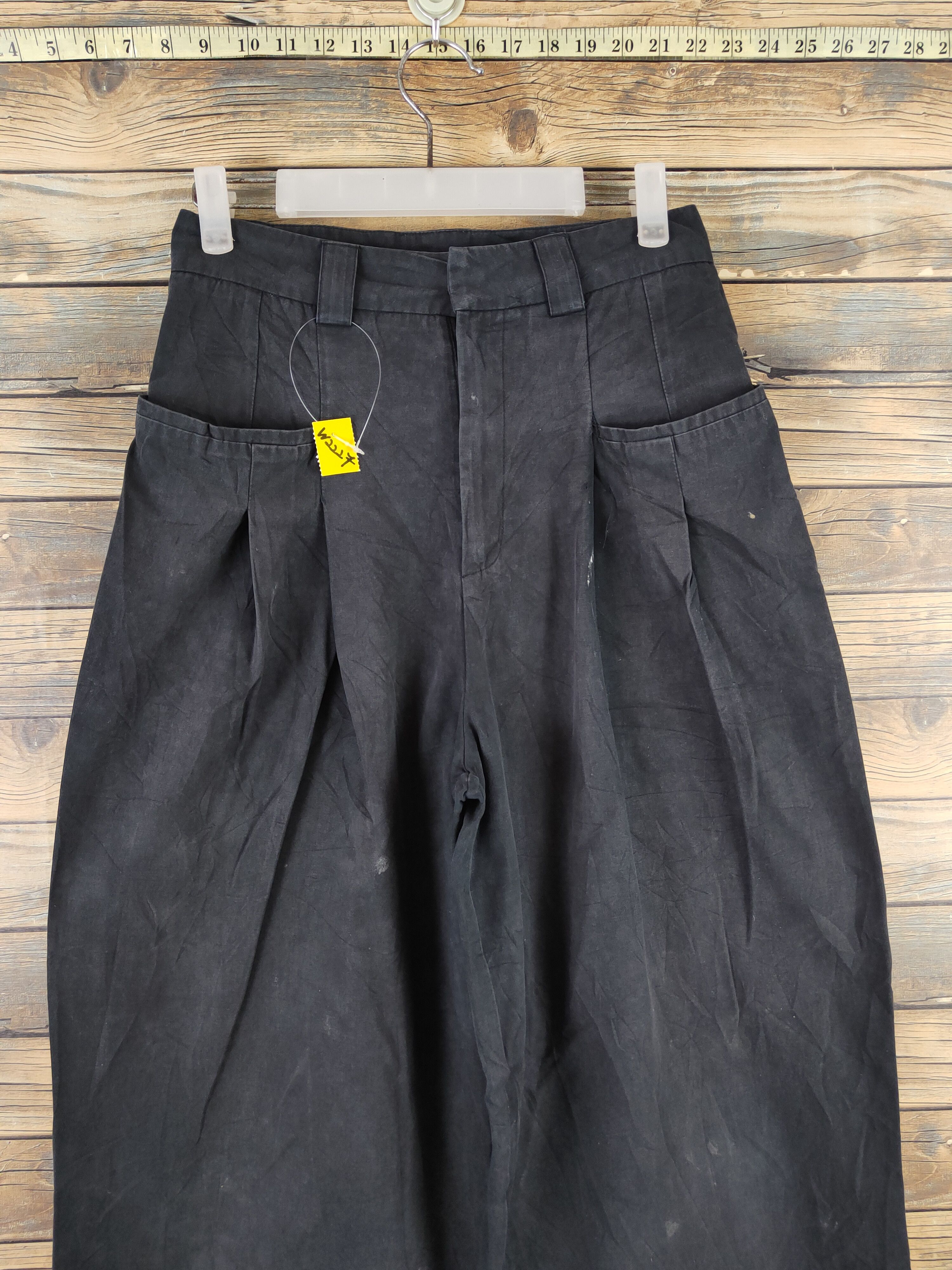 Japanese Brand Chuclla Black Multipocket Palazzo Pants #W2227 Size 26" / US 2 / IT 38 - 2 Thumbnail