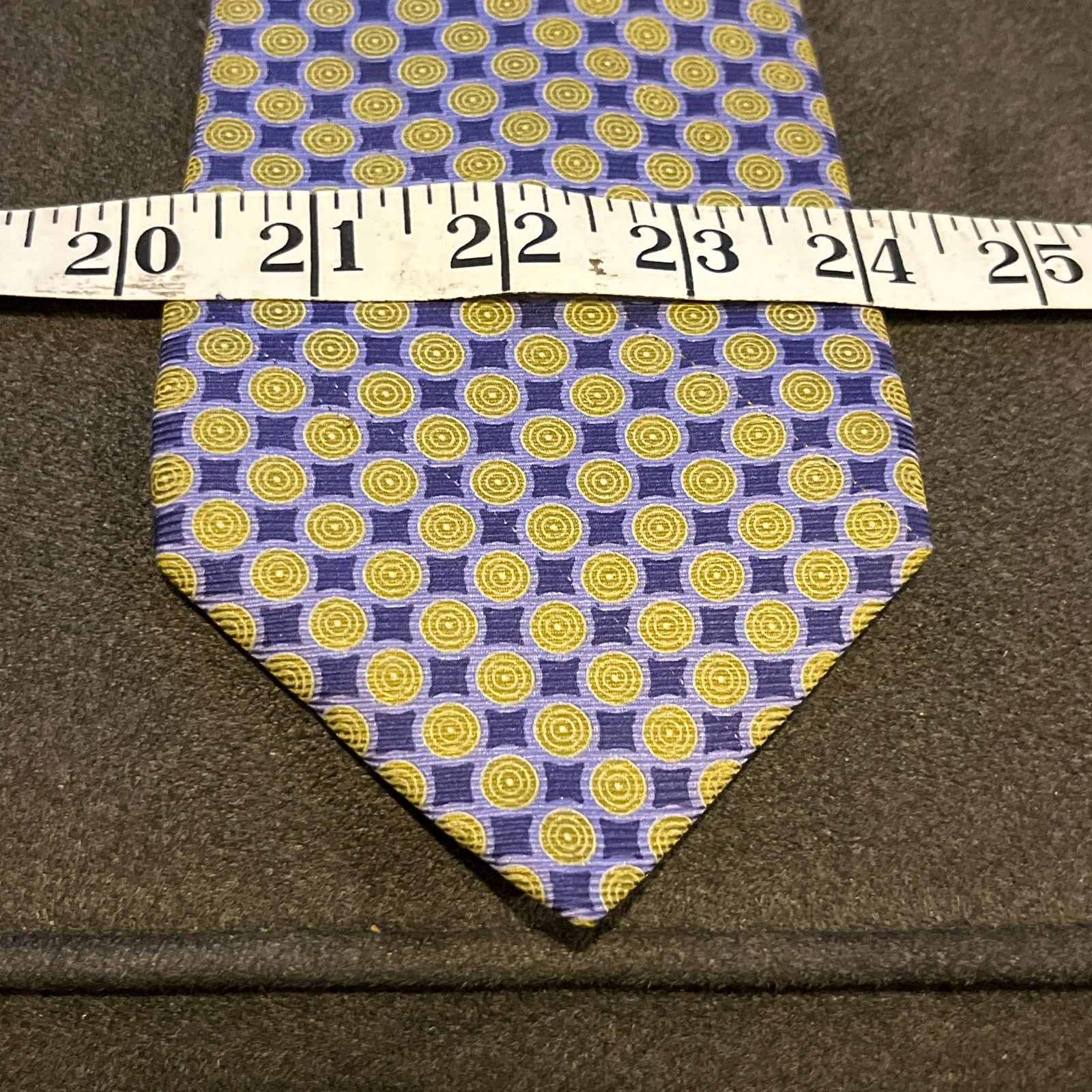 Ike Behar Ike Behar Silk Purple and Yellow Silk Dotted Tie Size ONE SIZE - 7 Thumbnail