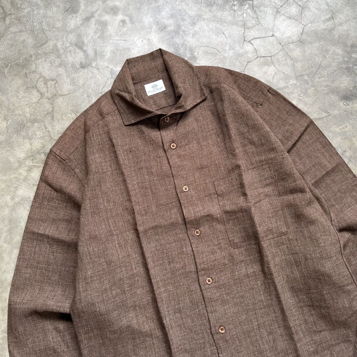 Beams Plus Beams Heart Japanese Keaton Collar Longsleeve Shirt Size US M / EU 48-50 / 2 - 2 Thumbnail