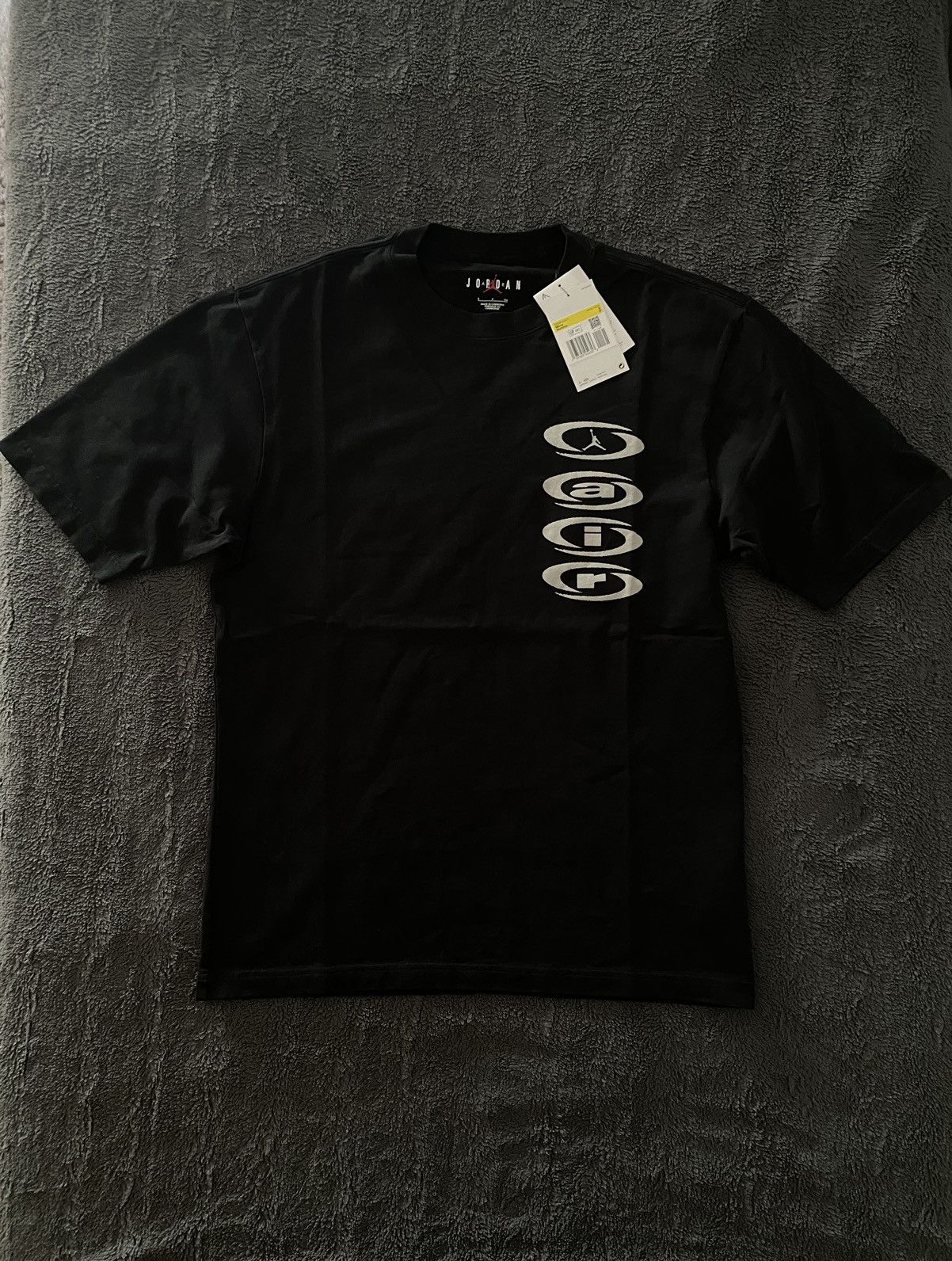image of Travis Scott X Jordan Tshirt in Black, Men's (Size Small)