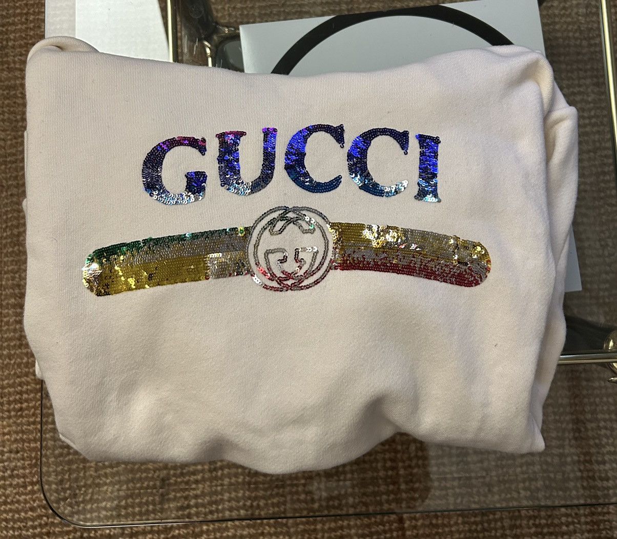 Gucci Sequin Logo Sweatshirt