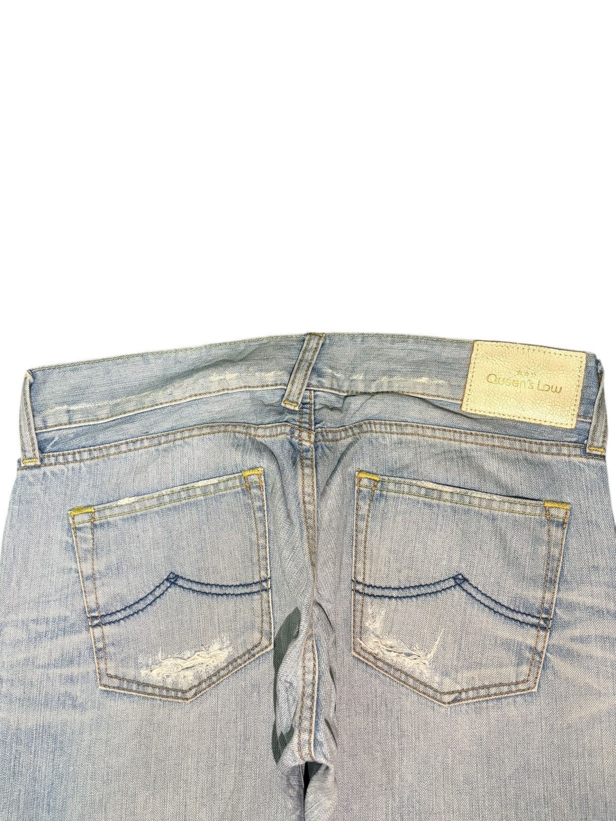 Edwin Vintage Japanese Brand Faded Wash Distressed Jeans Size 32" / US 10 / IT 46 - 4 Thumbnail