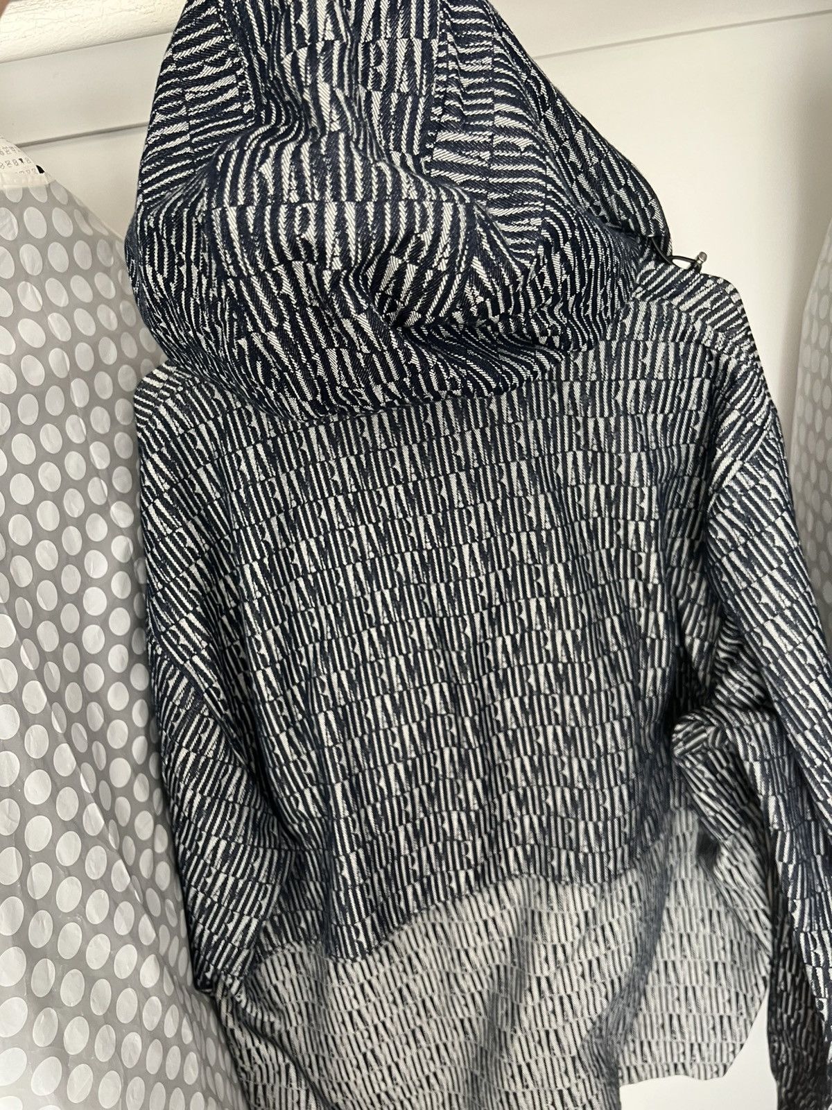 Amiri Amiri Denim Logo Jacquard Parka Anorak Jacket Size US M / EU 48-50 / 2 - 4 Thumbnail