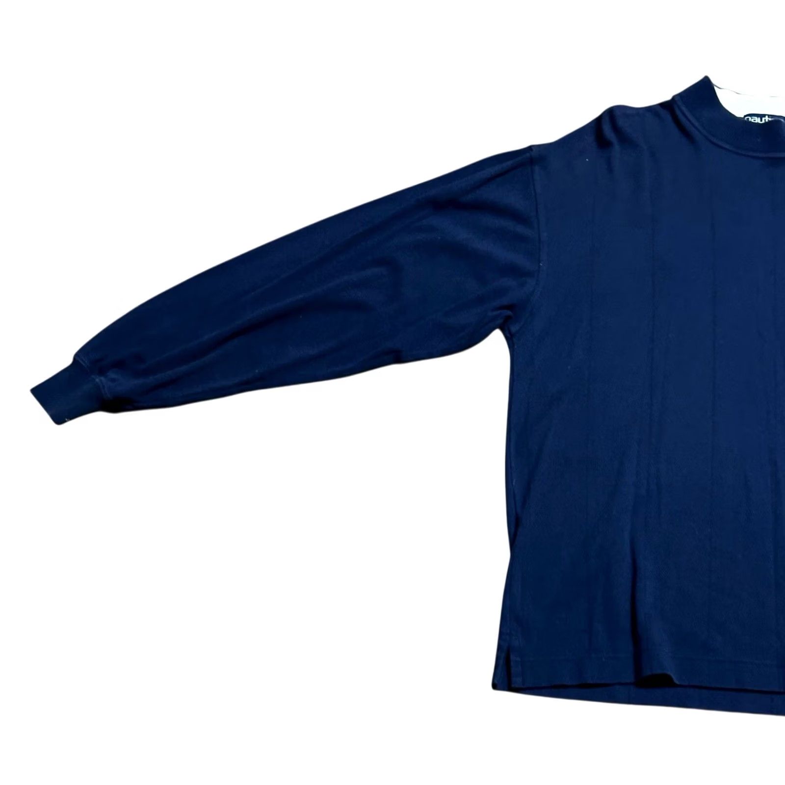 Nautica VINTAGE Nautica Men Blue HeavyCotton Long Sleeve Pullover Shirt Large Hong Kong Size US L / EU 52-54 / 3 - 2 Thumbnail