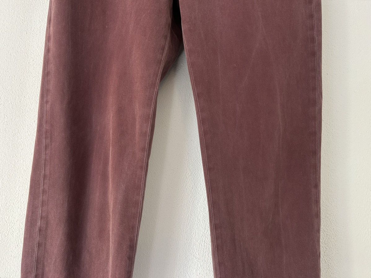 Maison Margiela Burgundy Cotton-Cashmere Trousers Size US 32 / EU 48 - 3 Thumbnail