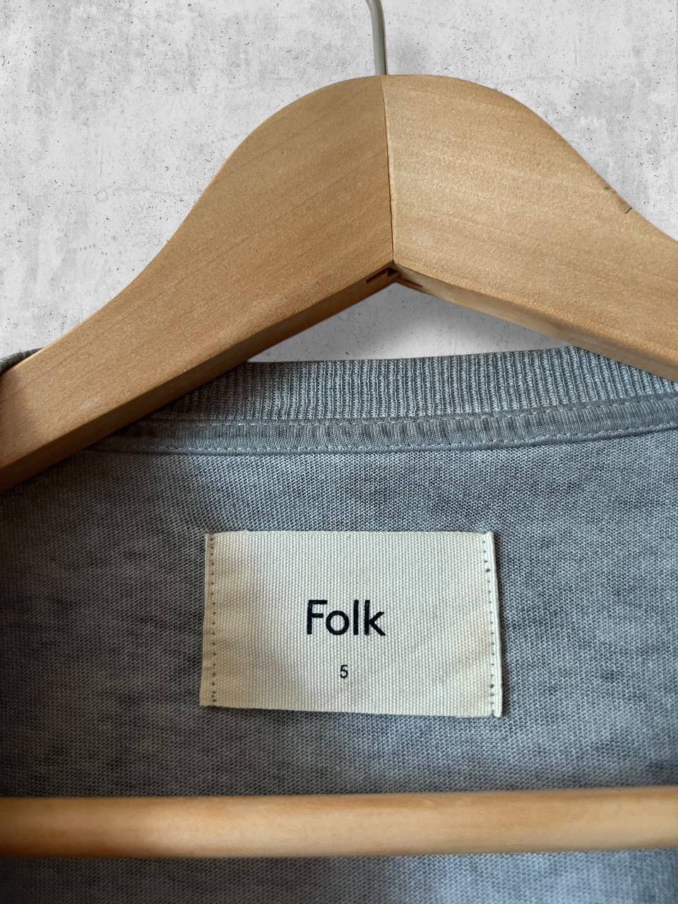Folk FOLK Single Stitch Vintage Fabric Washed tee t shirt Size US L / EU 52-54 / 3 - 8 Thumbnail
