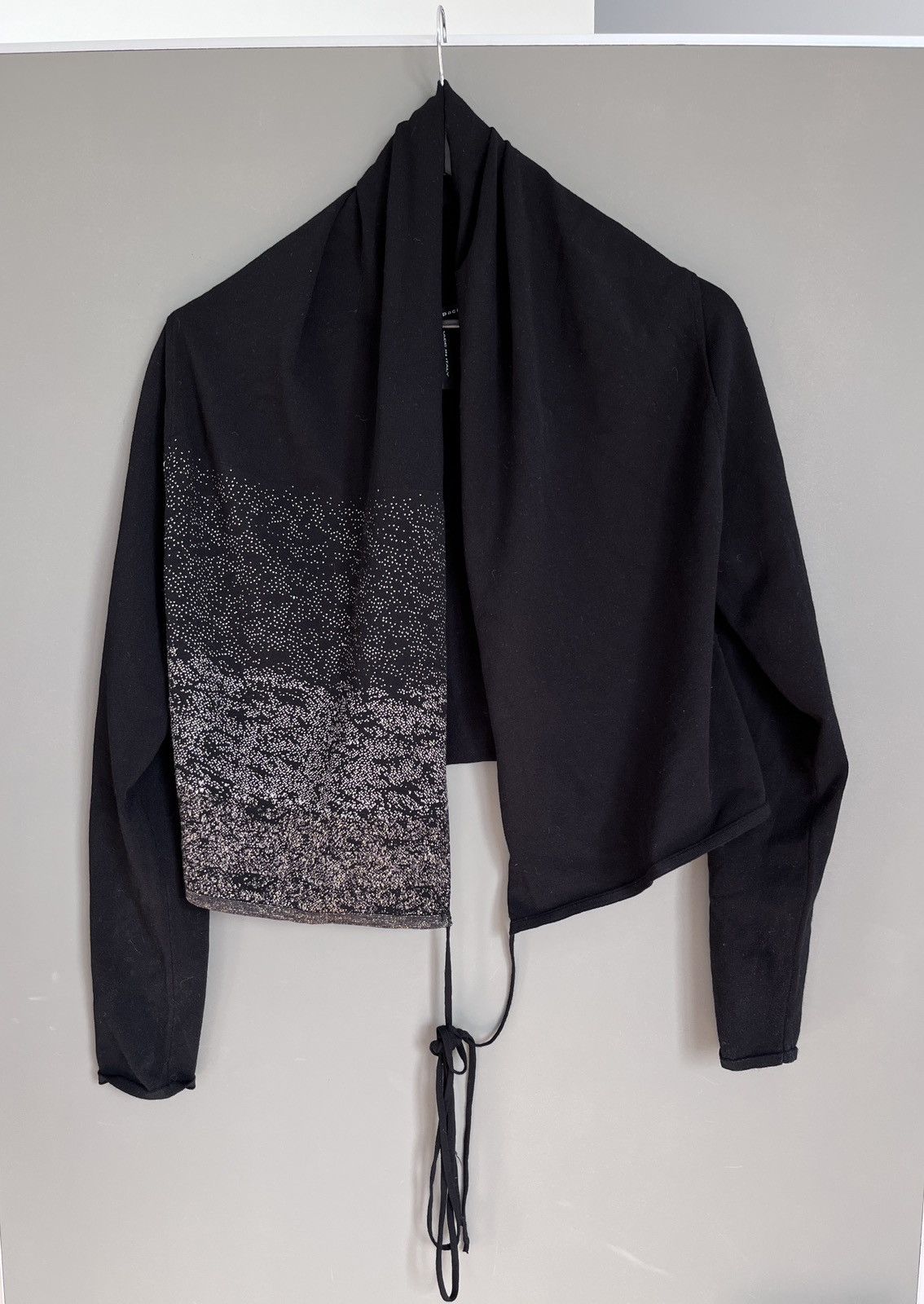 Sarah Pacini Sarah Pacini Viscose Avant Garde Wrap Cape Cardigan Size ONE SIZE - 12 Thumbnail
