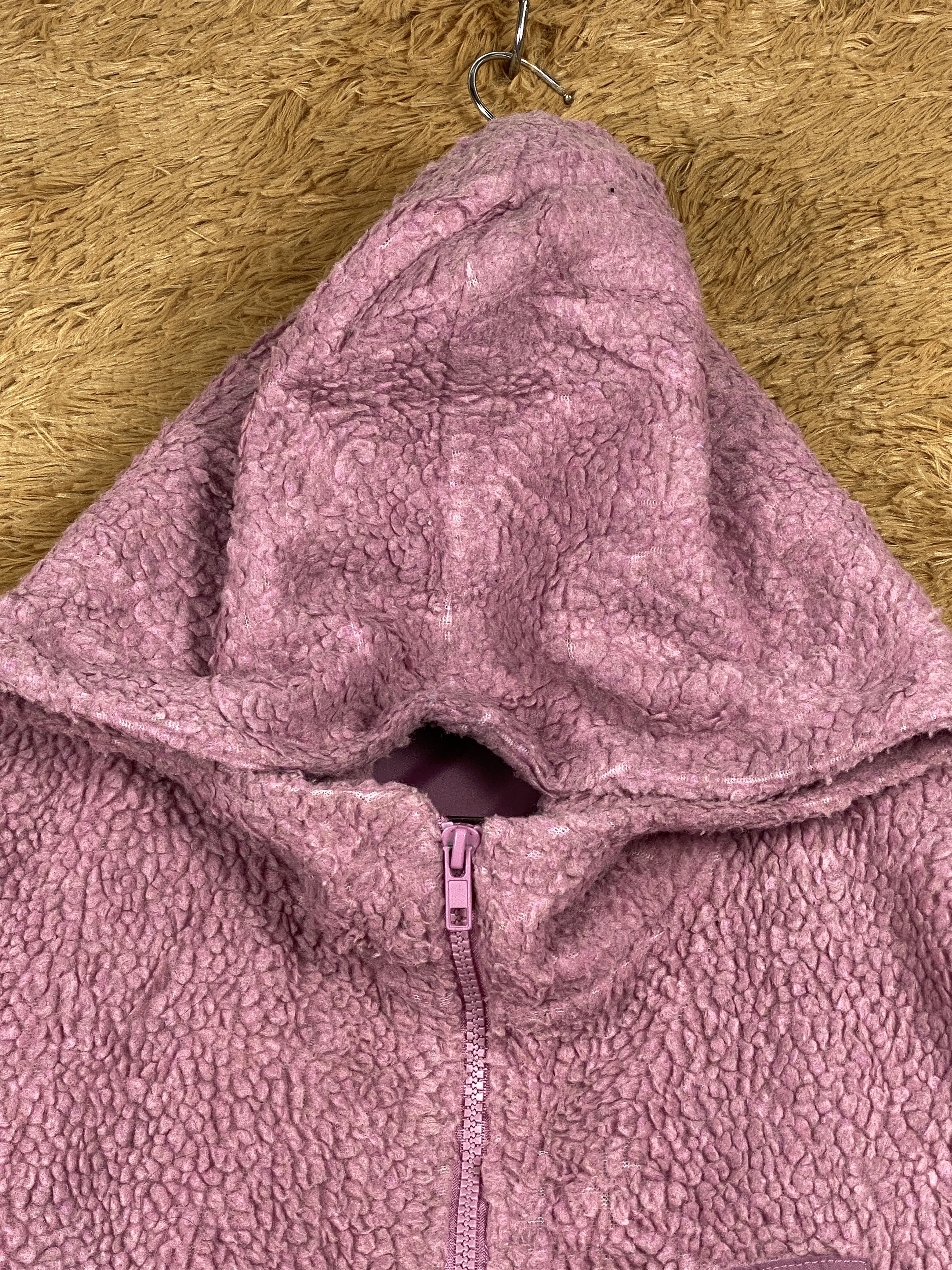 Japanese Brand Vintage Navy Hoodie Sherpa Jacket J1686 Size ONE SIZE - 3 Thumbnail