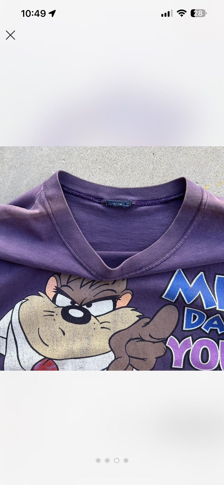 Vintage Vintage 90s Taz tee Size US L / EU 52-54 / 3 - 3 Thumbnail