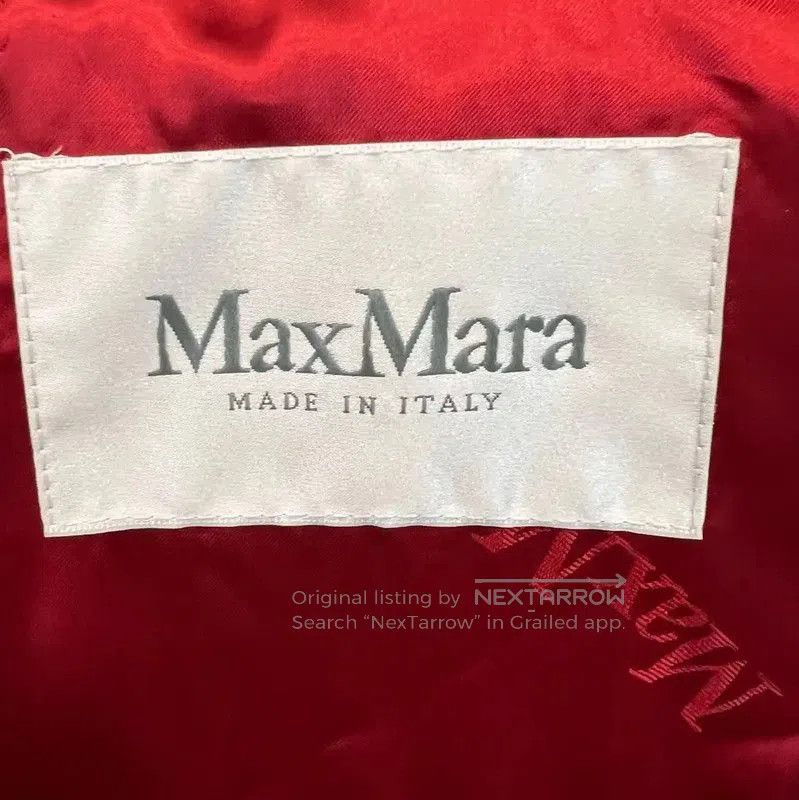 Max Mara MaxMara Red Wool Blend Women's Coat . Size S / US 4 / IT 40 - 3 Thumbnail