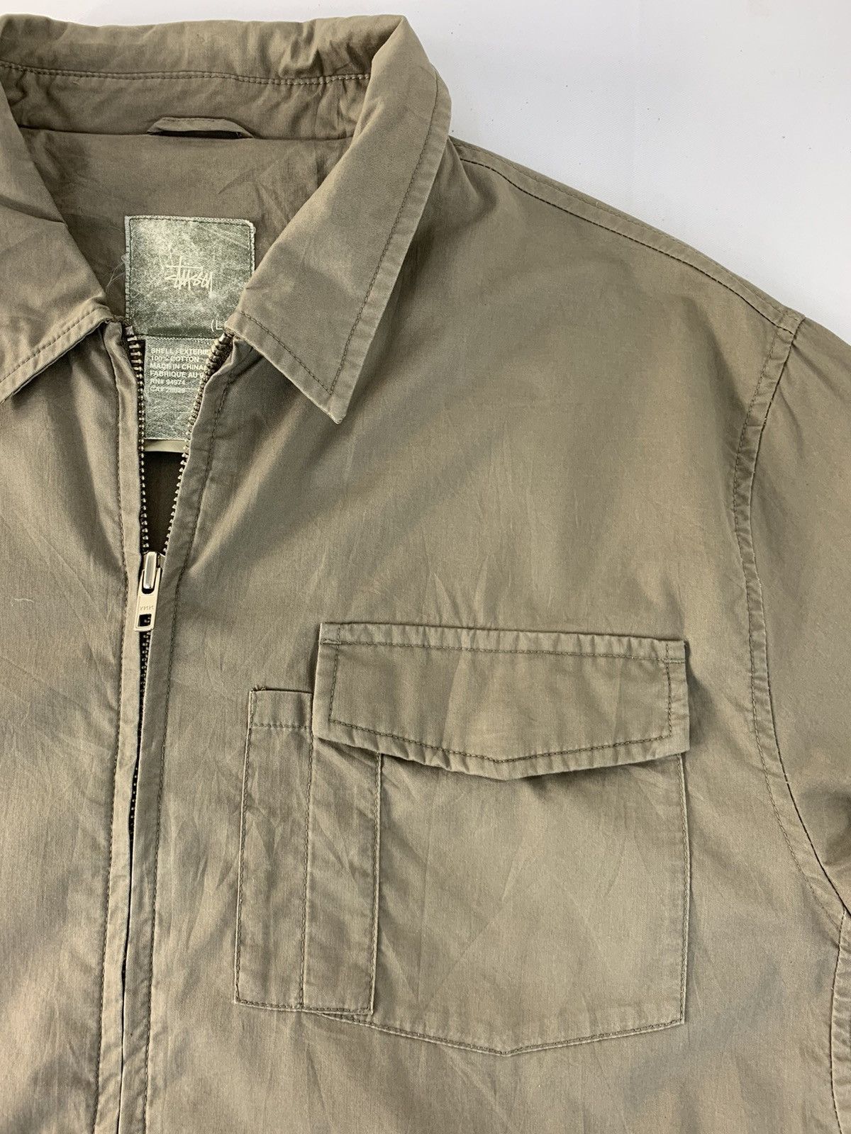 Stussy Hype 90s Stussy Khakis Work Zipper Jacket Size US L / EU 52-54 / 3 - 6 Thumbnail