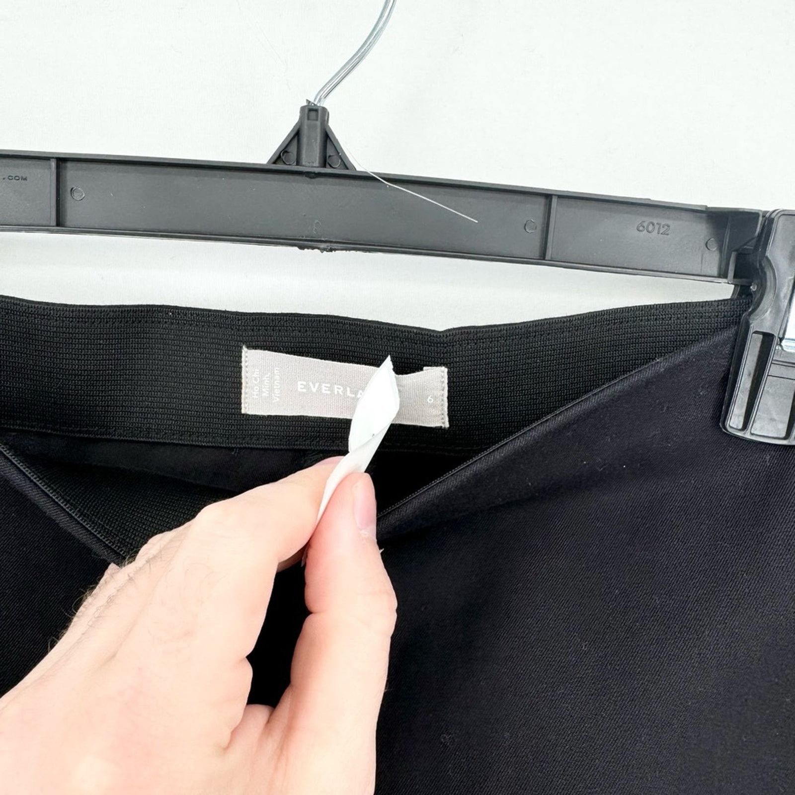 Everlane Everlane High Waisted Ankle Cropped Trouser Black Pants Sz 6 Size 28" / US 6 / IT 42 - 4 Thumbnail