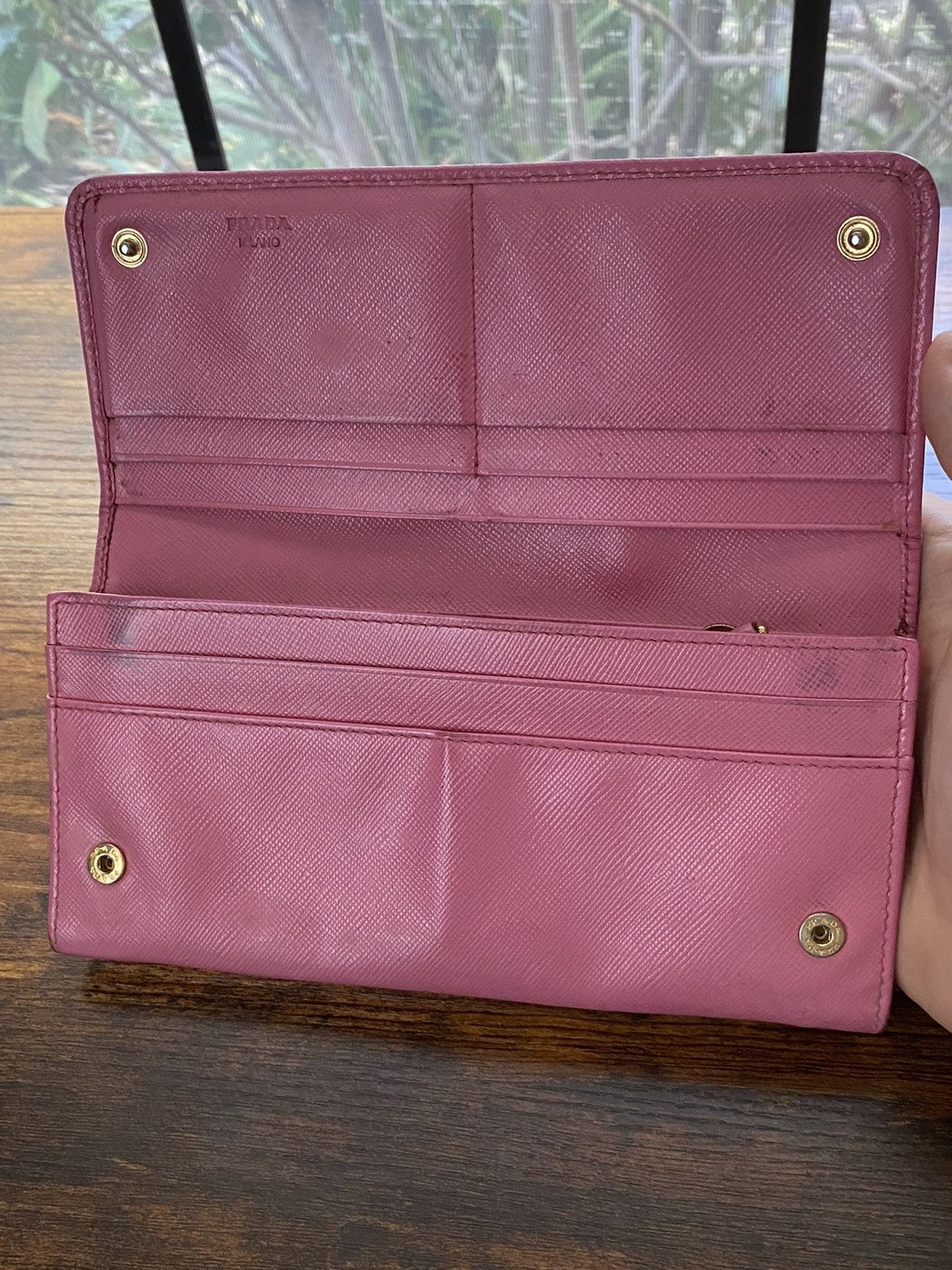 Prada Prada Saffiano Metal Long Wallet Size ONE SIZE - 5 Thumbnail