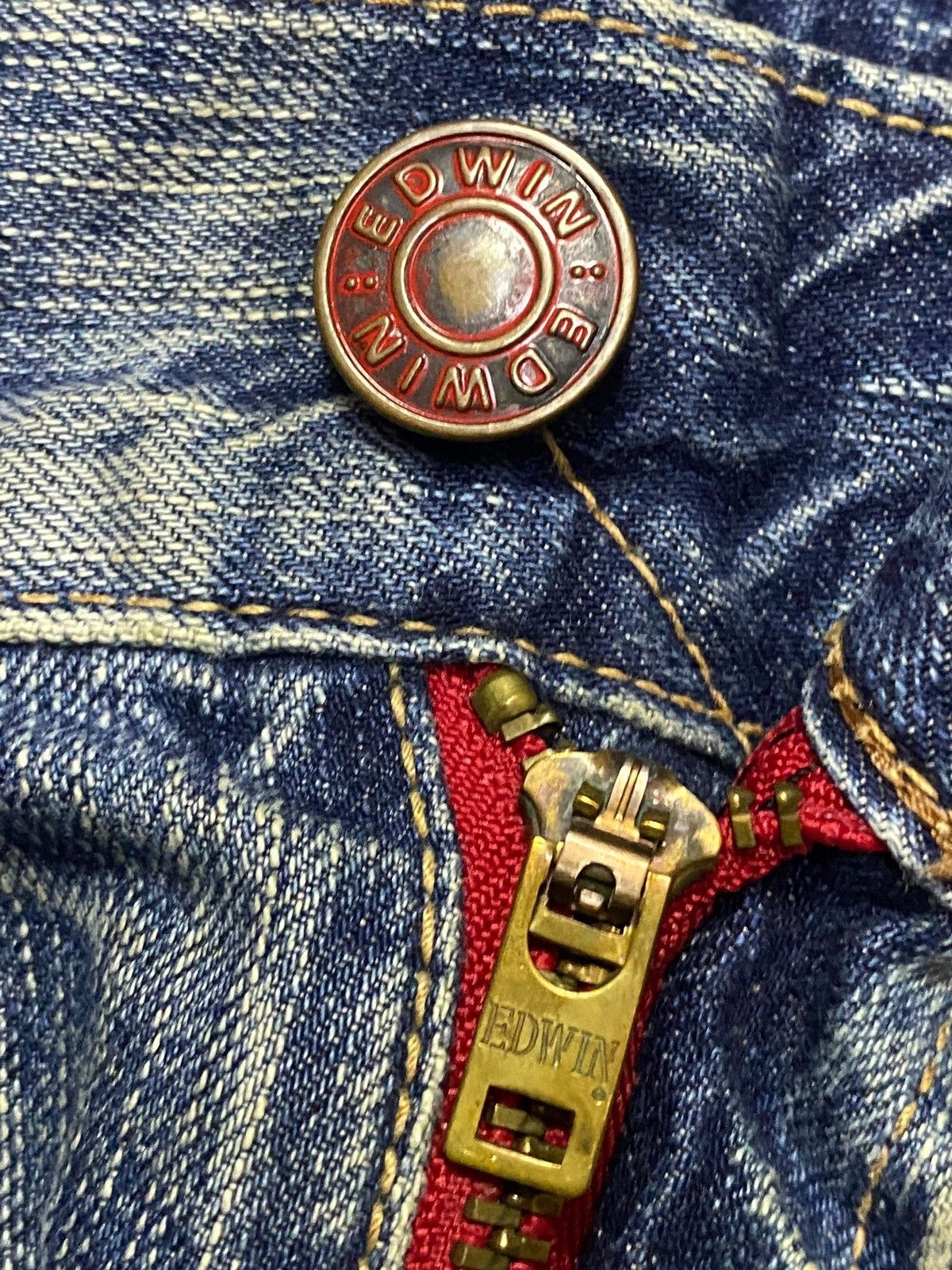 Edwin Vintage Edwin 503 Grunge Distressed Loose Jeans Size US 36 / EU 52 - 9 Thumbnail