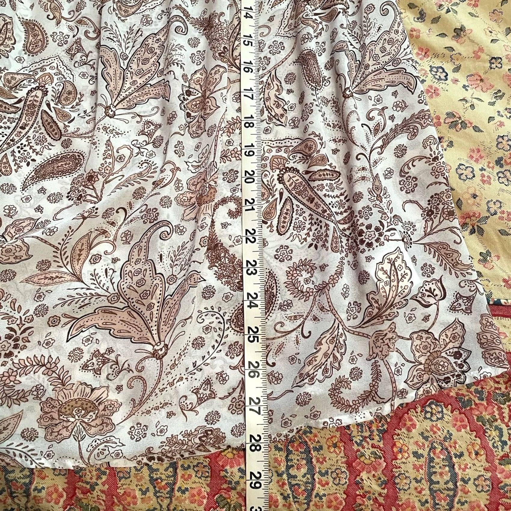 H&M H&M Mama boho paisley cream tan brown sheer pretty maternity top blouse XS Size XS / US 0-2 / IT 36-38 - 7 Thumbnail