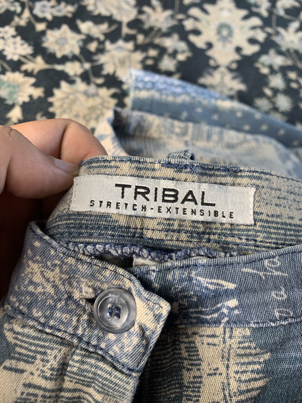 Tribal Streetwear Rare Paisley design jeans Tribal Stretch - Extensible pant Size US 30 / EU 46 - 3 Thumbnail