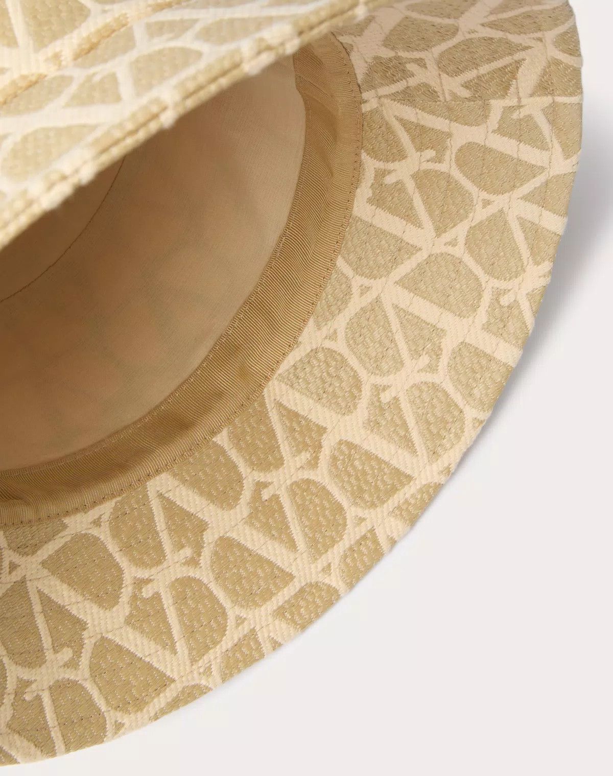 Valentino oc11z0725 Size:58/Iconographe Raffia Bucket Hat in beige Size ONE SIZE - 4 Thumbnail