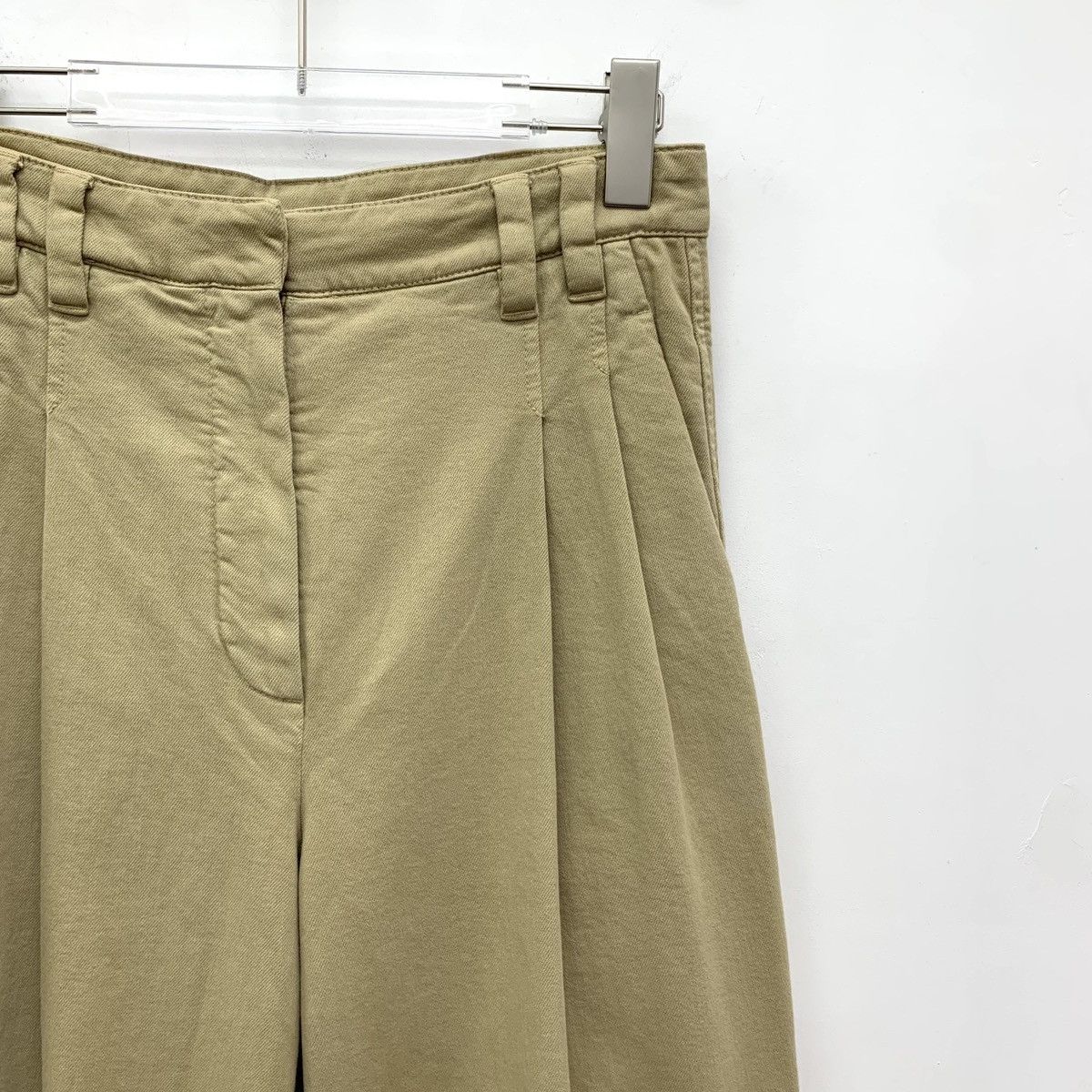 Brunello Cucinelli Brunello Cucinelli Brown Cotton Casual Wide-leg Pants K26WX Size 25" / US 0 / IT 36 - 3 Thumbnail