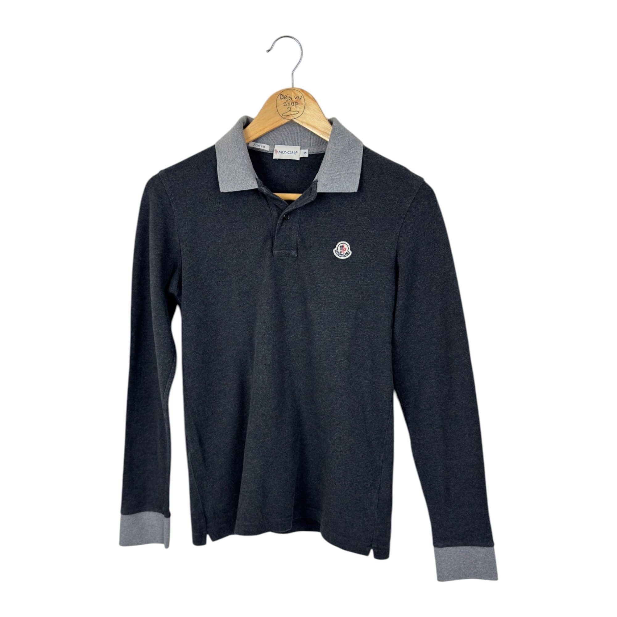 Moncler chest logo-patch detail polo shirt Size S / US 4 / IT 40 - 1 Thumbnail