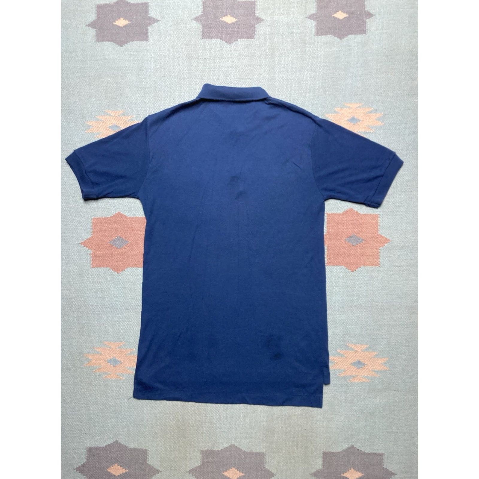 Vintage VINTAGE 80s Navy Blue Polo Shirt Short Sleeve Mens M JCPenney Poly Cotton 80s Polo Navy Blue Workwear Casual Shirt Mens Size US M / EU 48-50 / 2 - 5 Thumbnail
