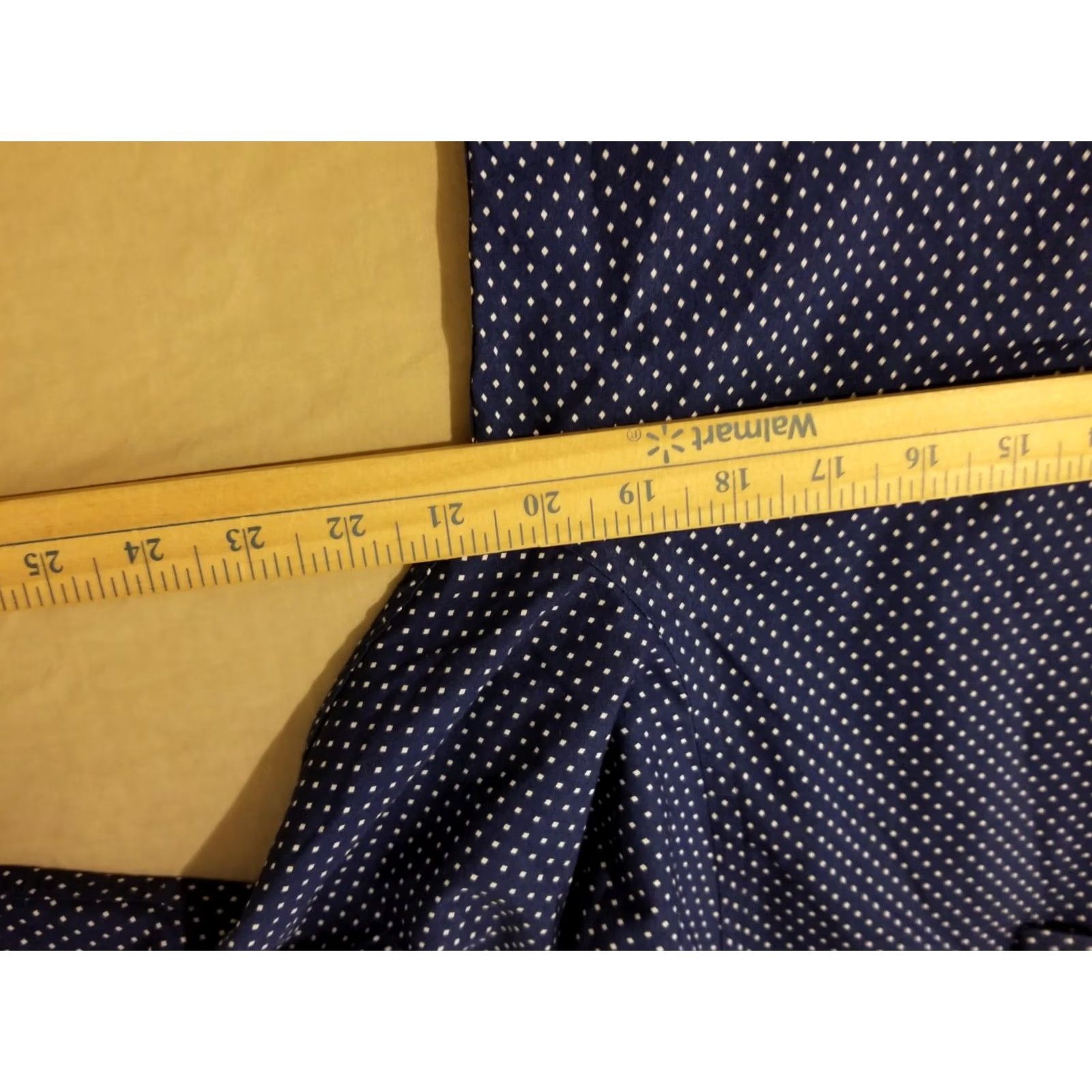 Michael Kors Michael Kors Mens Dress Shirt 15 1/2 32 33 Slim Navy Blue Button Cotton Size 42R - 6 Thumbnail