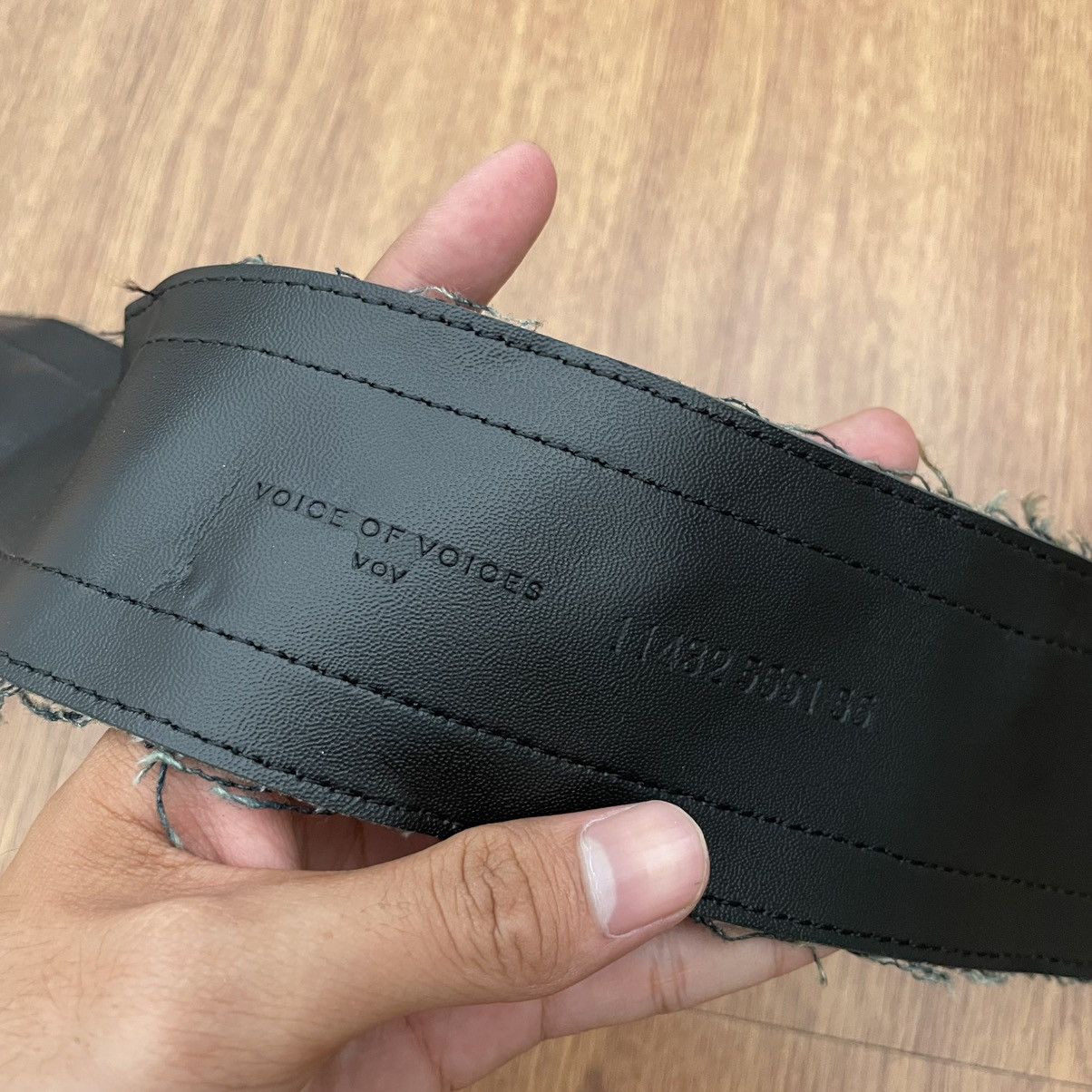 If Six Was Nine Black & distressed denim Voice of voice belt Size ONE SIZE - 4 Thumbnail